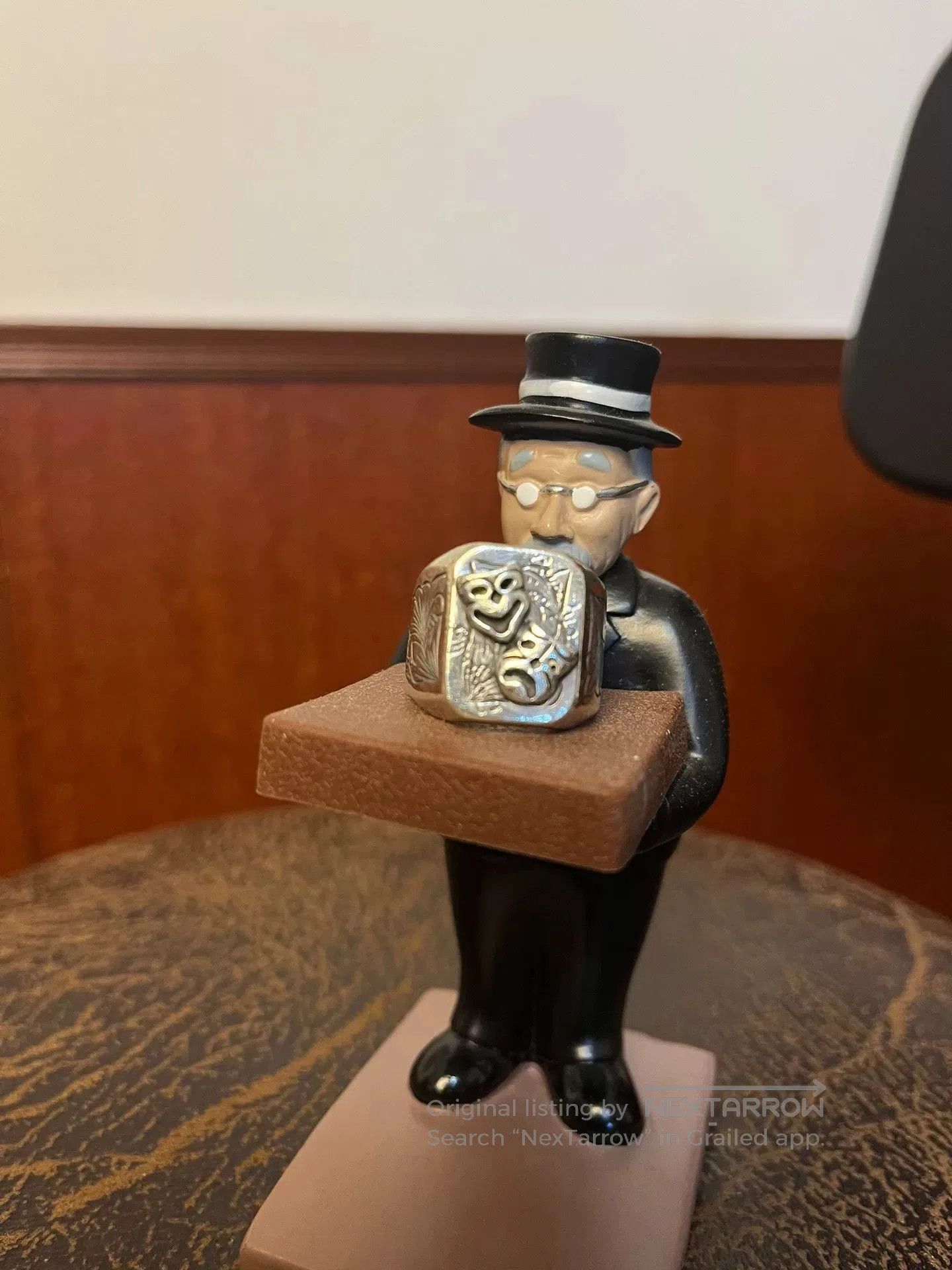 Japanese Brand Galcia Two Face Comedy Tragedy Ring. Size ONE SIZE - 1 Thumbnail