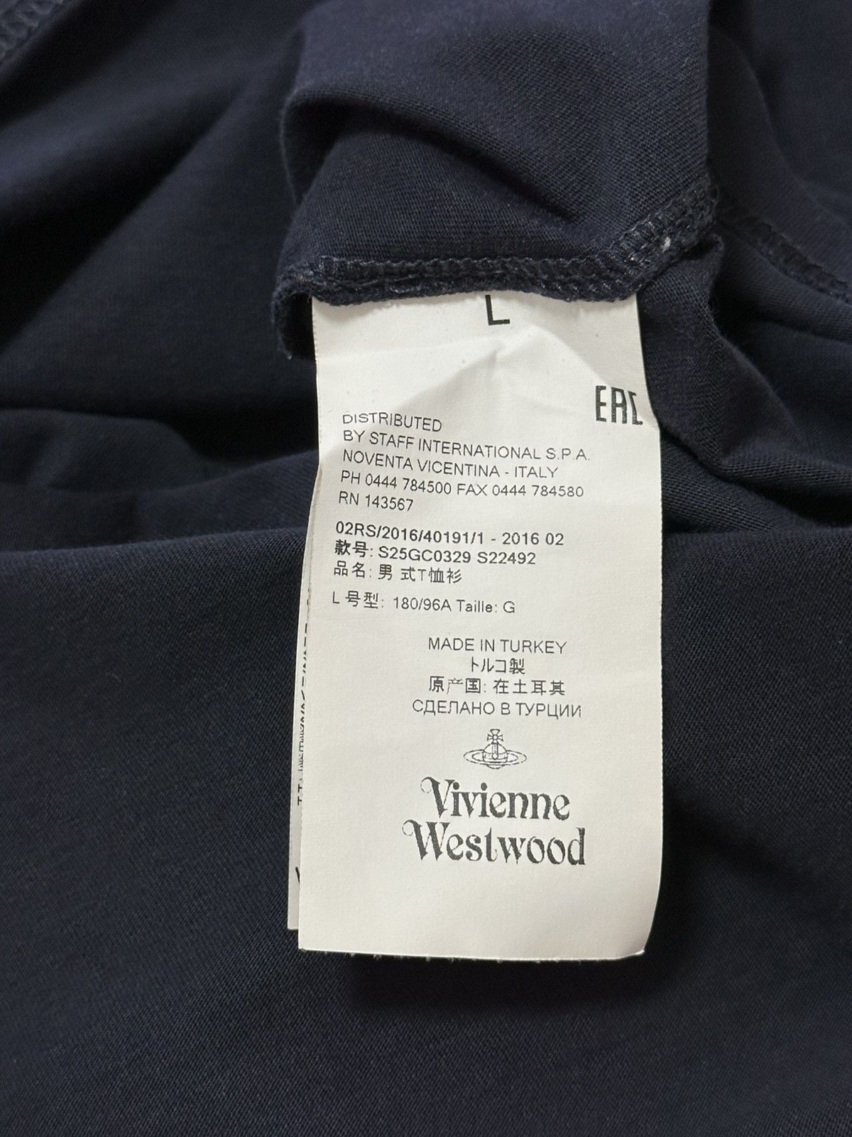 Vivienne Westwood Vivienne Westwood Men’s T-Shirt Size L Size US L / EU 52-54 / 3 - 8 Thumbnail