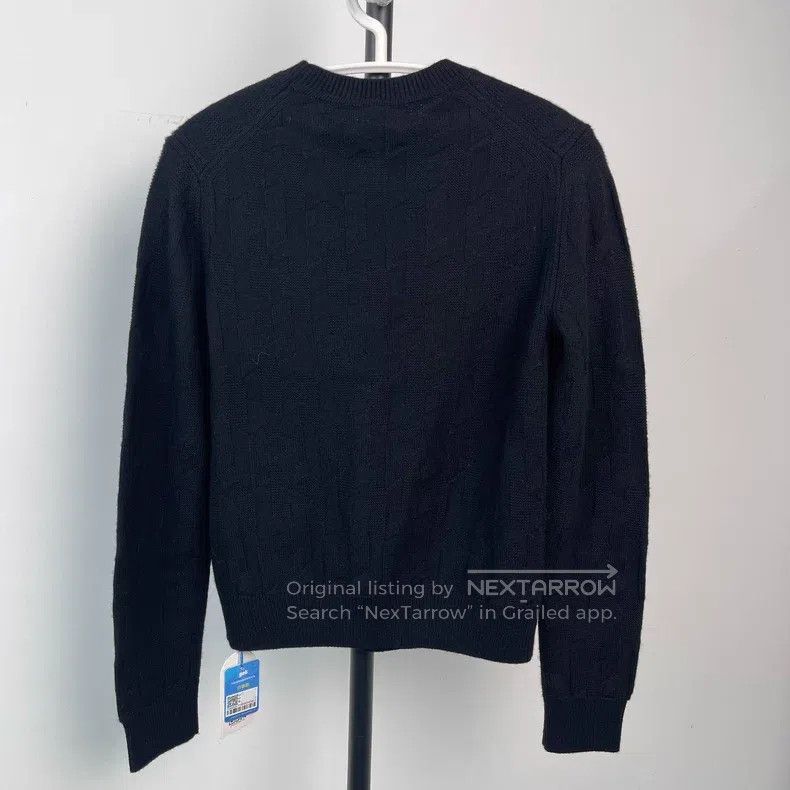 Hermes Hermes Black Pure Wool Knit Sweater Logo Pattern Size XS / US 0-2 / IT 36-38 - 2 Thumbnail
