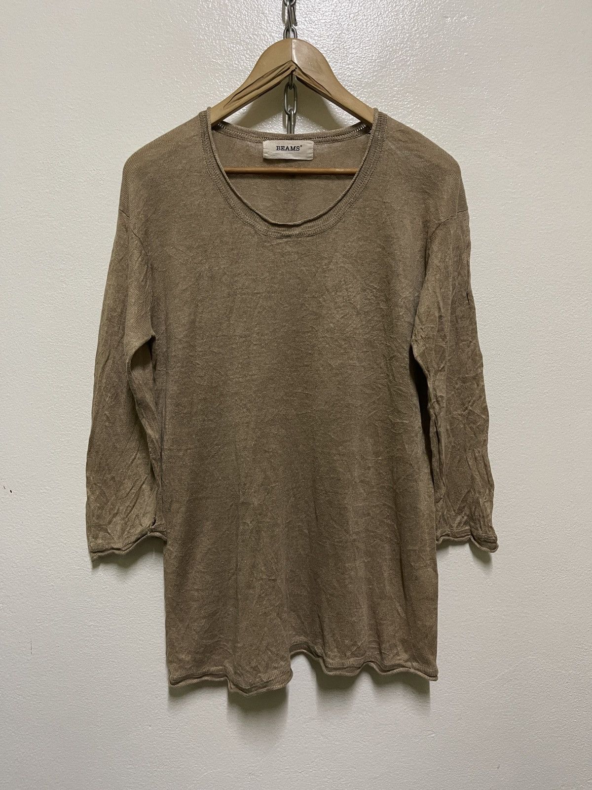 Beams Plus × Japanese Brand Beams Knit Long Sleeve T Shirt Size US L / EU 52-54 / 3 - 1 Thumbnail