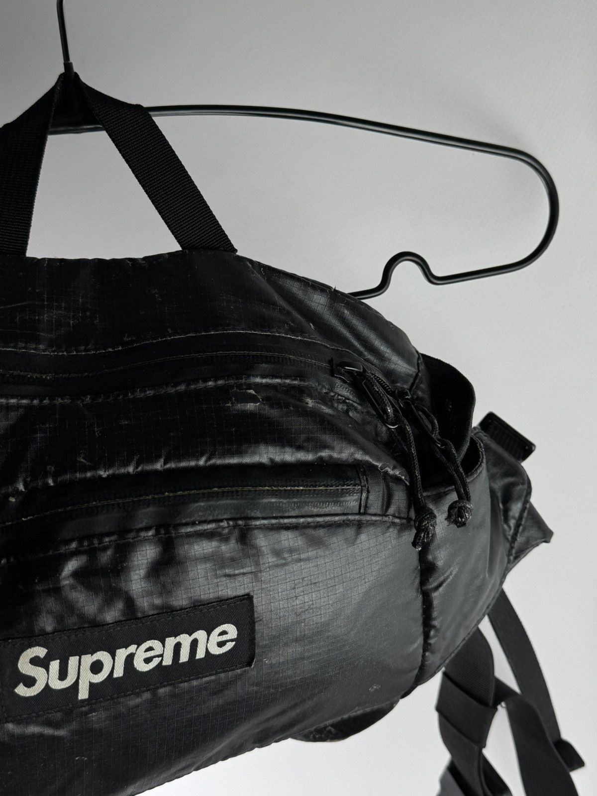 Supreme Supreme Waist Bag FW17 Black Cordura Size ONE SIZE - 10 Thumbnail
