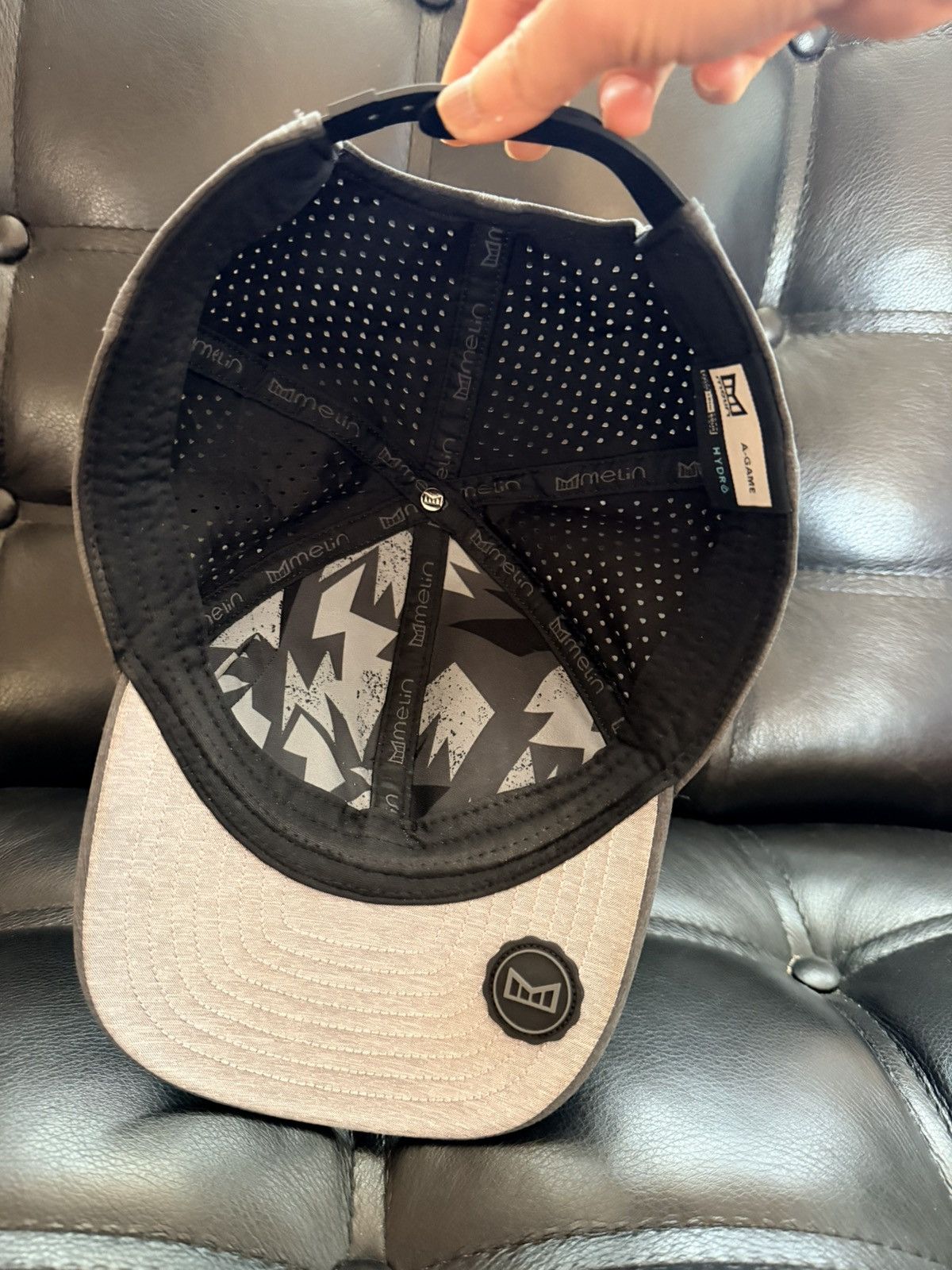 melin Melin A-Game Hydro Performance Snapback Hat Gray 58cm Size ONE SIZE - 5 Thumbnail