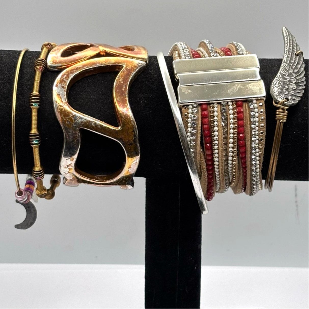Other Silver & Gold Wing Cuff Bracelet Bundle Size ONE SIZE - 2 Thumbnail