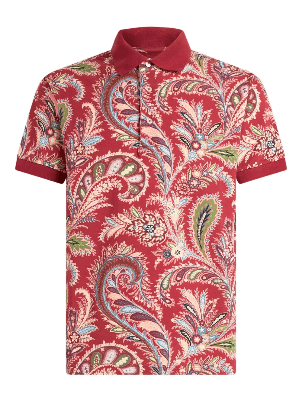 Other Paisley-Print Cotton Polo Shirt – Classic Short Sleeve Polo Size US M / EU 48-50 / 2 - 2 Thumbnail