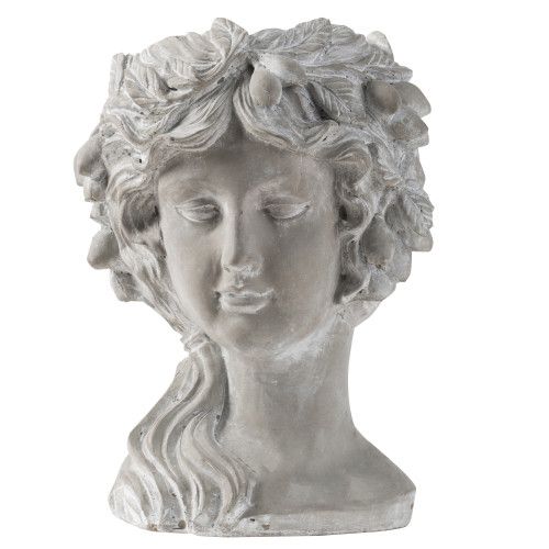 Designer × Homemade Cement Bust Wall Planter - Indoor Outdoor Home Garden Decor, Size US L / EU 52-54 / 3 - 2 Thumbnail