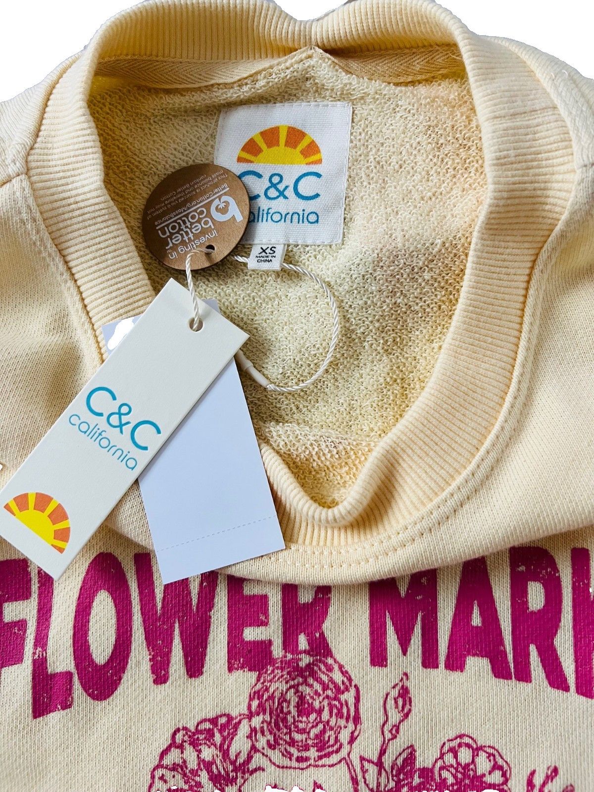 Other C&C California Paris Flower Market Sweatshirt Chamomile XS Size XS / US 0-2 / IT 36-38 - 2 Thumbnail