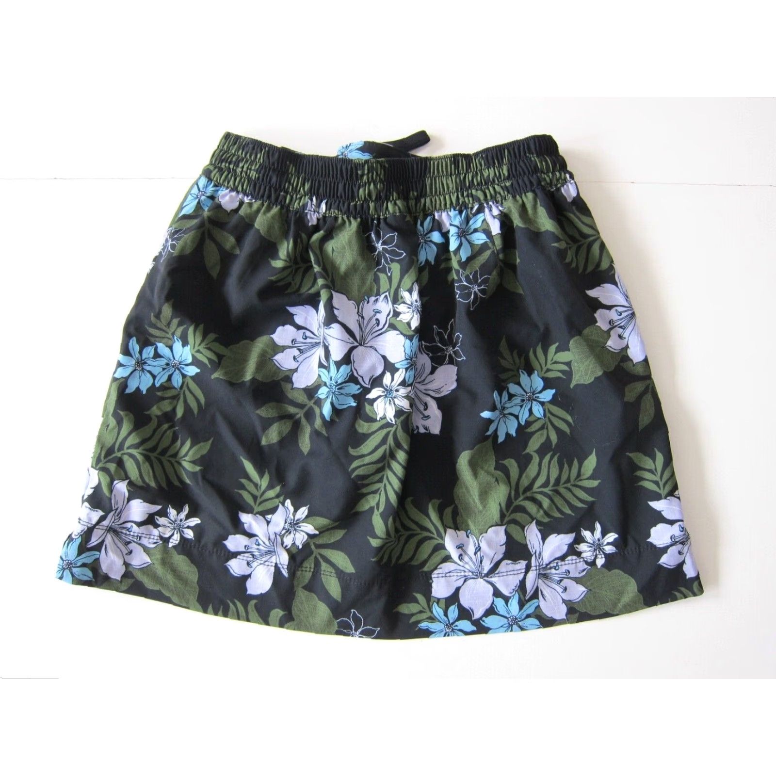 Speedo Speedo Black Green Blue Floral Short Lined Tennis Running Skort Women Small Size 28" / US 6 / IT 42 - 2 Thumbnail