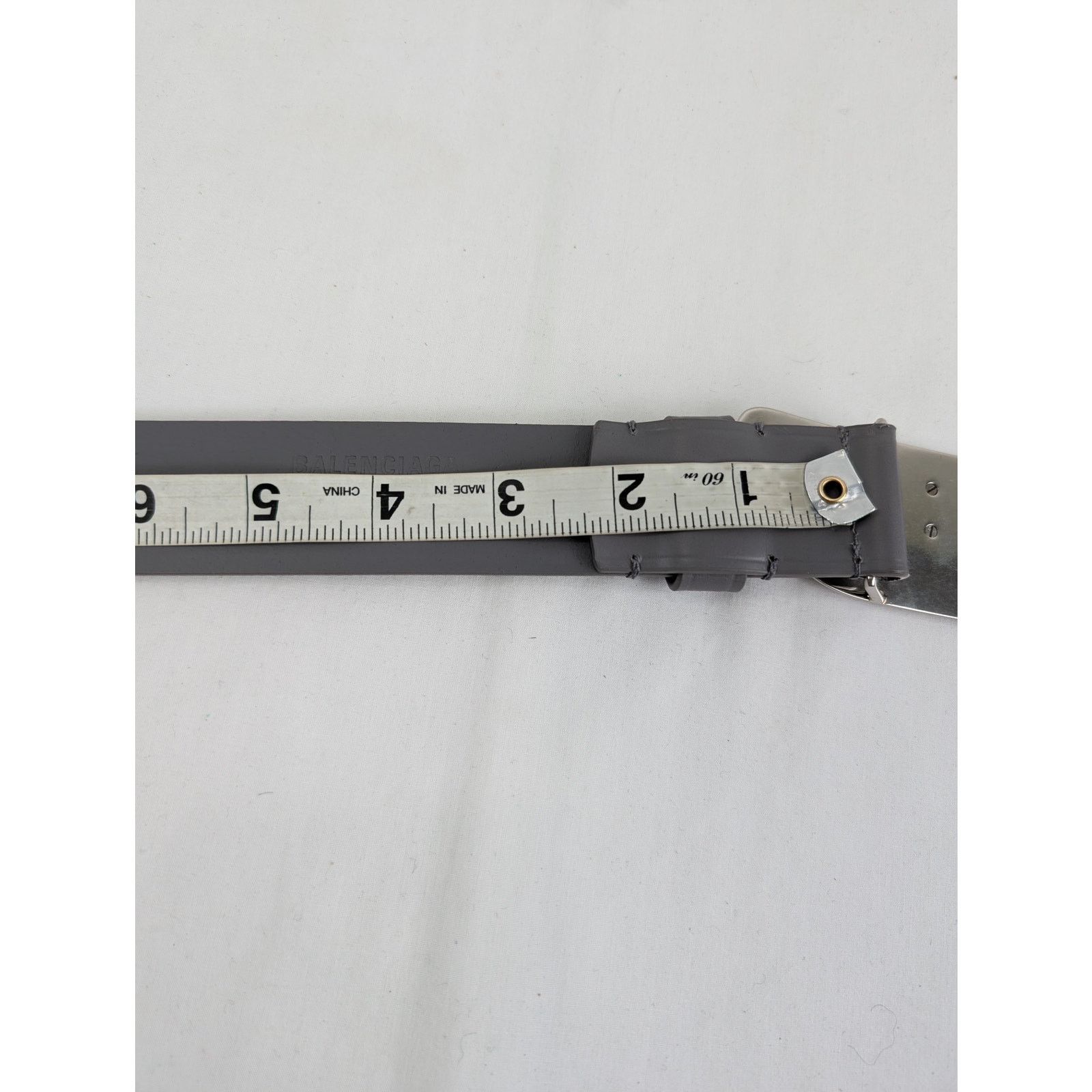 Balenciaga o1rshd1 Size: 85 / Moto Logo Bet in Grey Size 34 - 12 Thumbnail