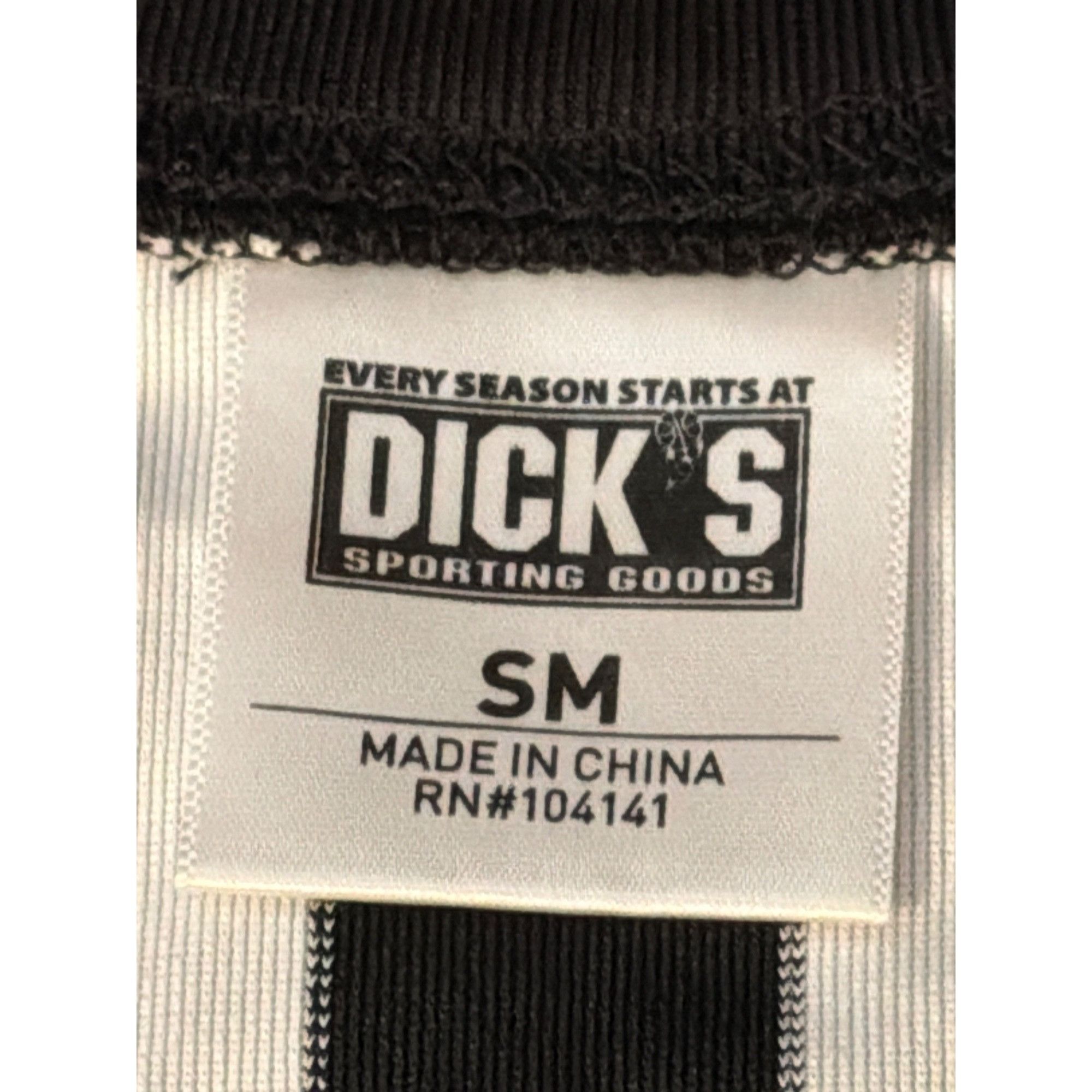 Other Dicks Black White Striped Referee Shirt V Neck Short Sleeves Size US S / EU 44-46 / 1 - 4 Thumbnail
