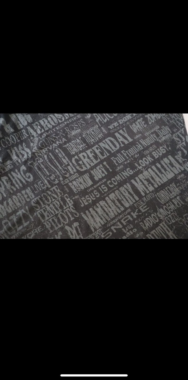 Fruit Of The Loom Vintage 90s Rock AOP Tee Metallica Nirvana Pearl Jam XL Size US XL / EU 56 / 4 - 3 Thumbnail