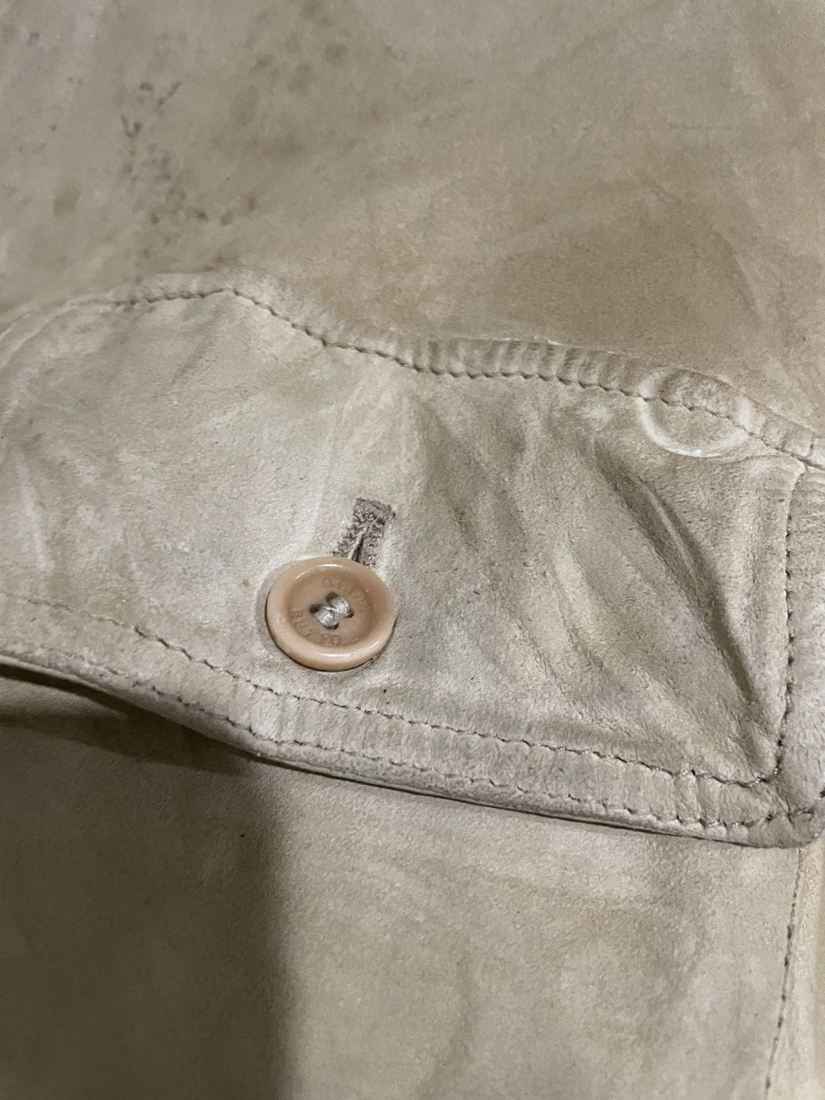 Ruffo Leather Distressed Vintage Style Destroyed Jacket