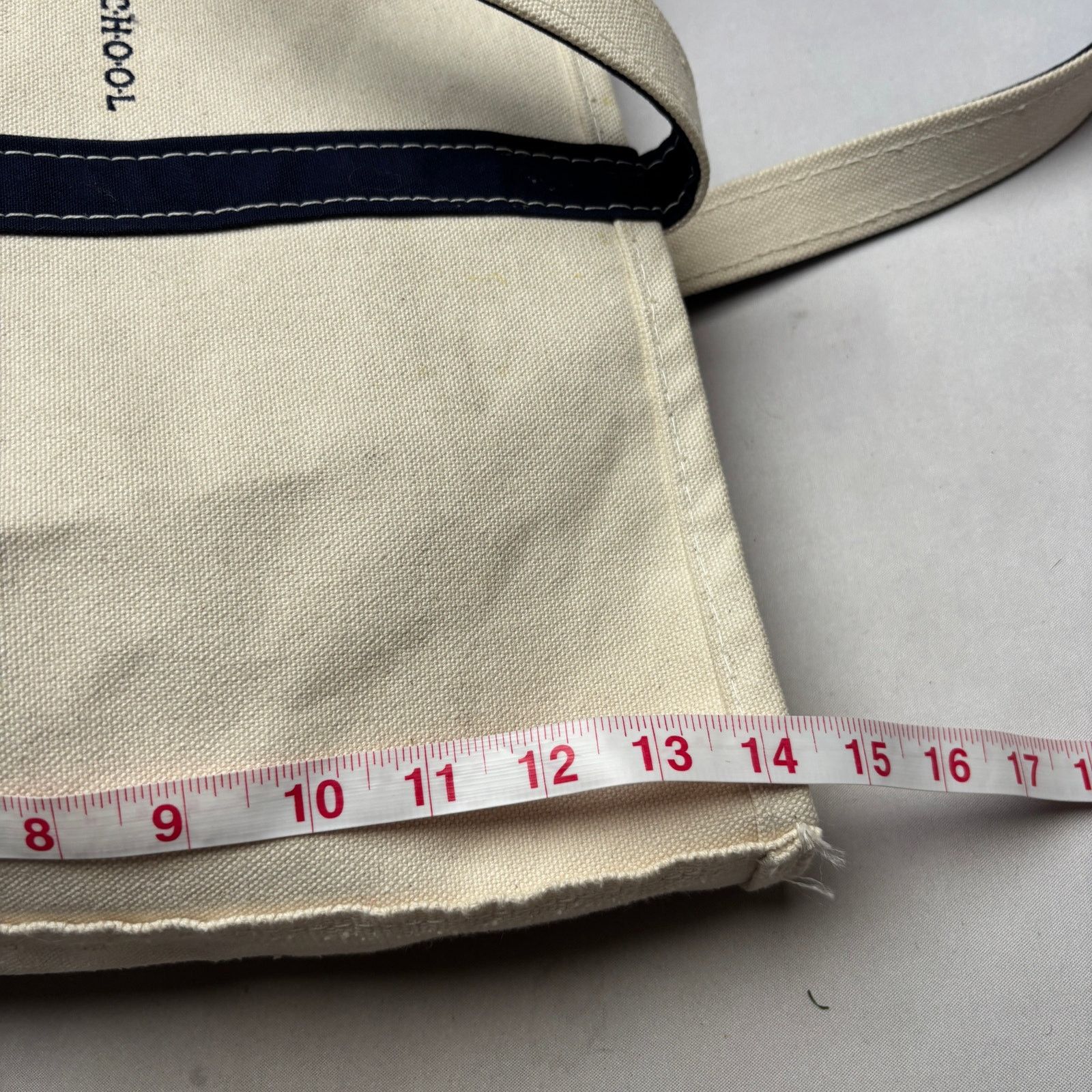 L.L. Bean Vintage 90s LL Bean Boat and Tote Canvas Bag Beach Grocery Size ONE SIZE - 11 Thumbnail
