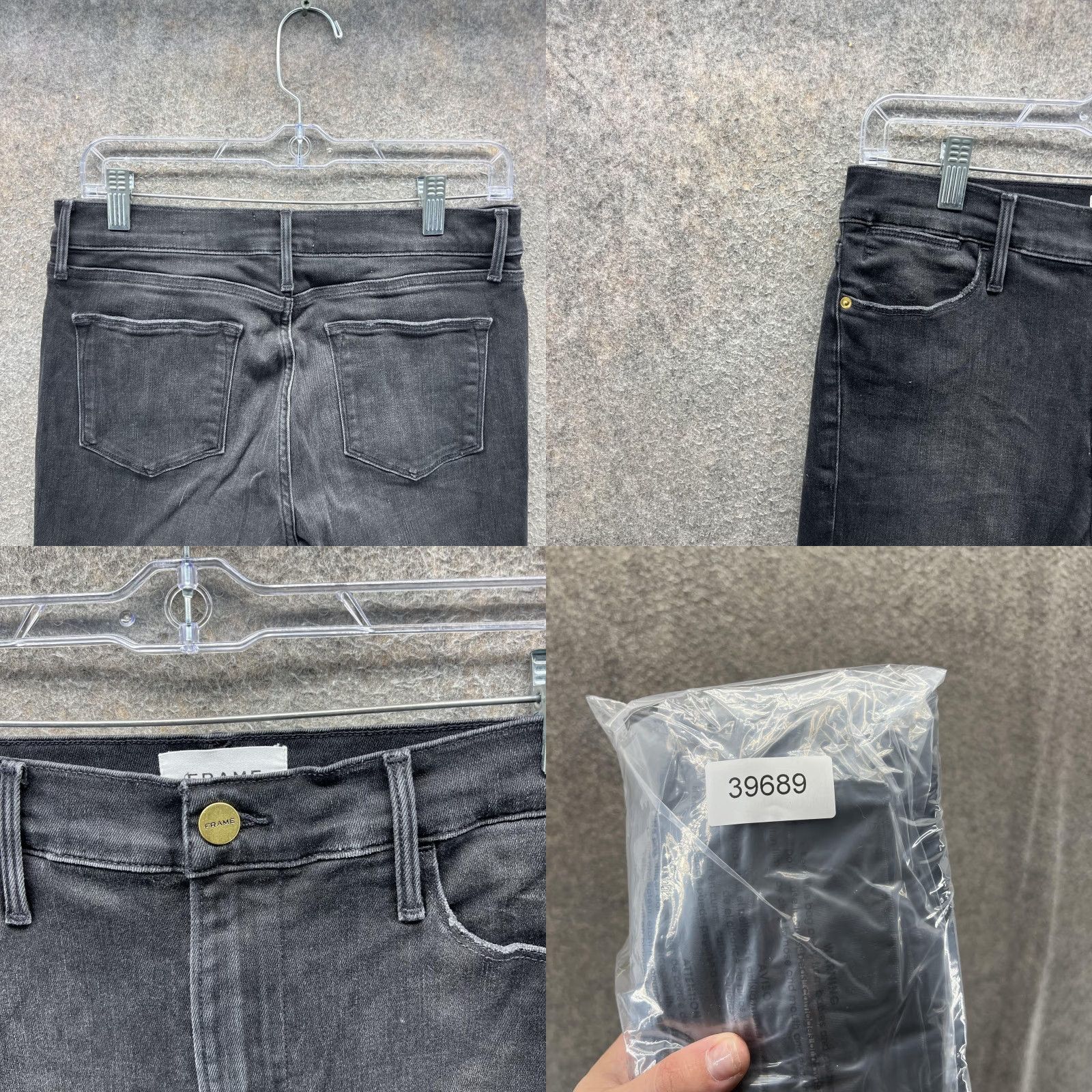 Frame VINTAGE FRAME Le High Skinny Jeans Womens 29 Charcoal Condor High Rise Stretch Denim? Size 29" - 8 Thumbnail
