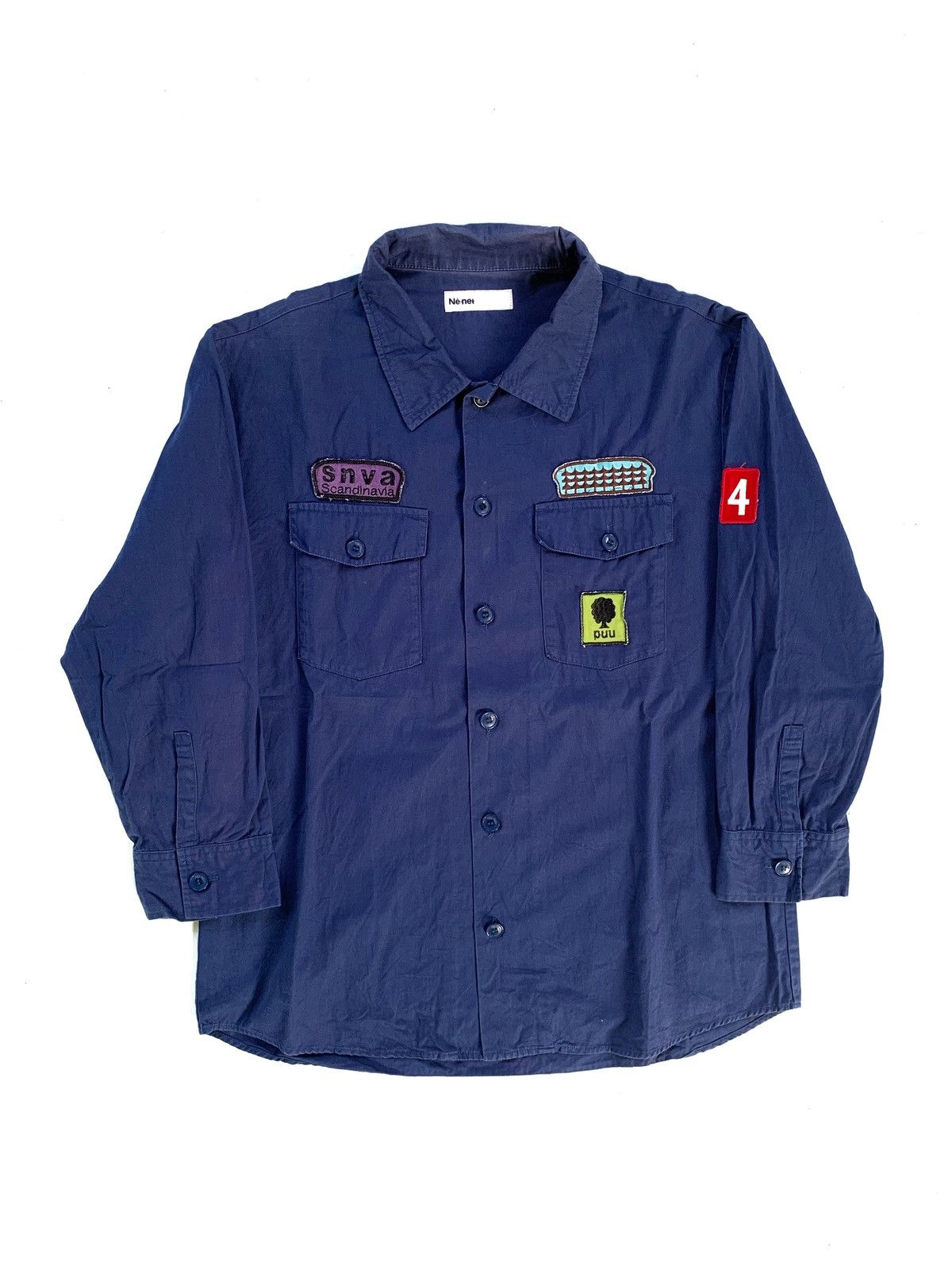 Issey Miyake × Japanese Brand × Ne-Net 2000s Ne-net by Issey Miyake Double Pocket Shirt Size US M / EU 48-50 / 2 - 1 Thumbnail