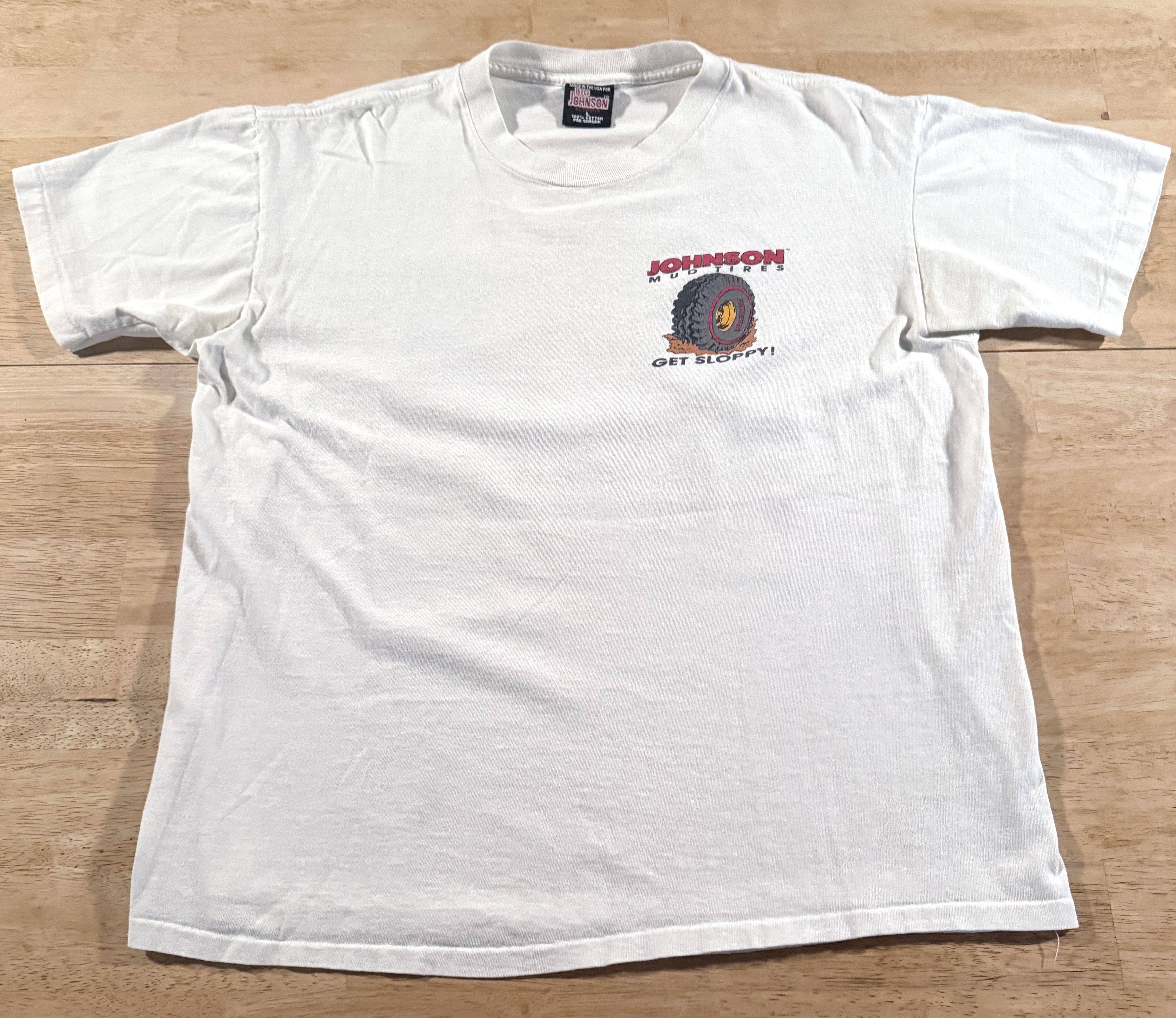 Vintage Big Johnson Mud Tires L 90s Vintage Shirt Rare Size US L / EU 52-54 / 3 - 3 Thumbnail