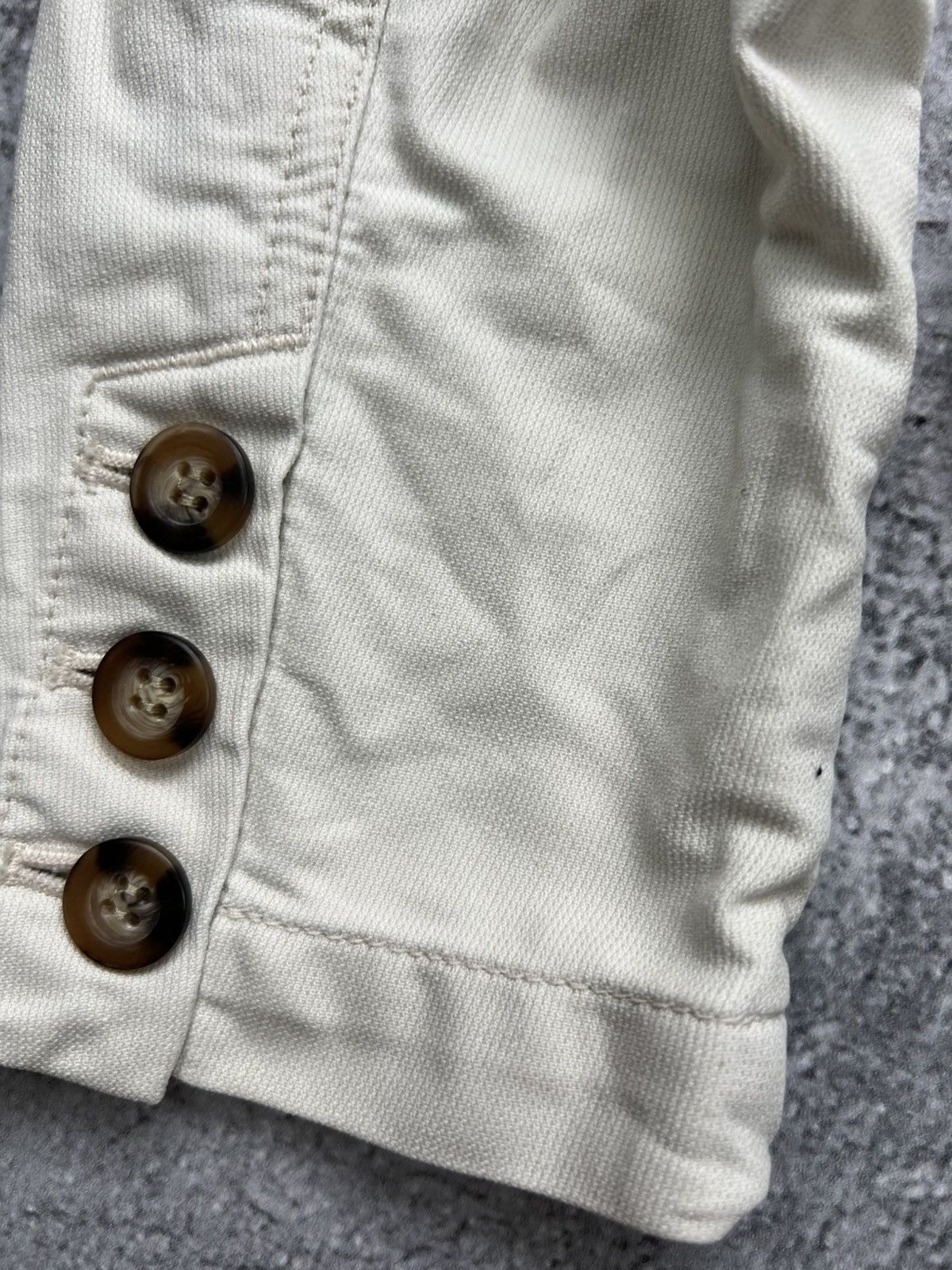 Polo Ralph Lauren Polo Jeans Ralph Lauren Womens Beige Cropped Denim Jacket Size M / US 6-8 / IT 42-44 - 7 Thumbnail