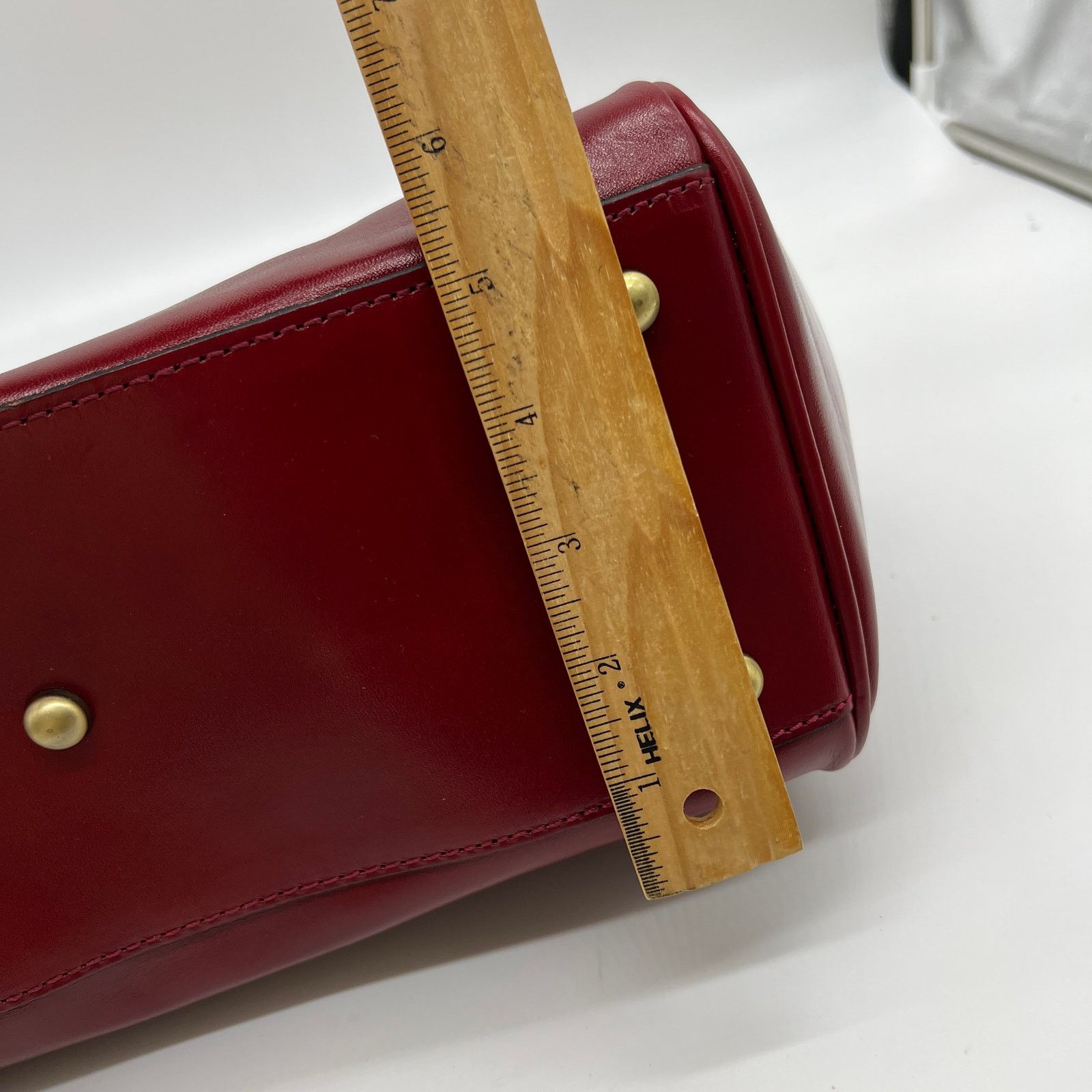 Other Patricia Nash Discovery Brianza Leather Frame Bags Ruby Red Size ONE SIZE - 9 Thumbnail