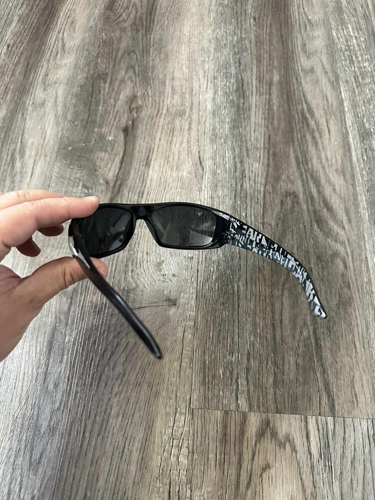 Vintage Arnette Rage AN4025 Black Sport Y2K Sunglasses