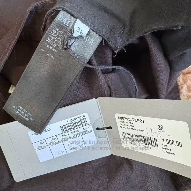 Balenciaga Balenciaga Skirt Pants Work Skirt Size 35" - 4 Thumbnail