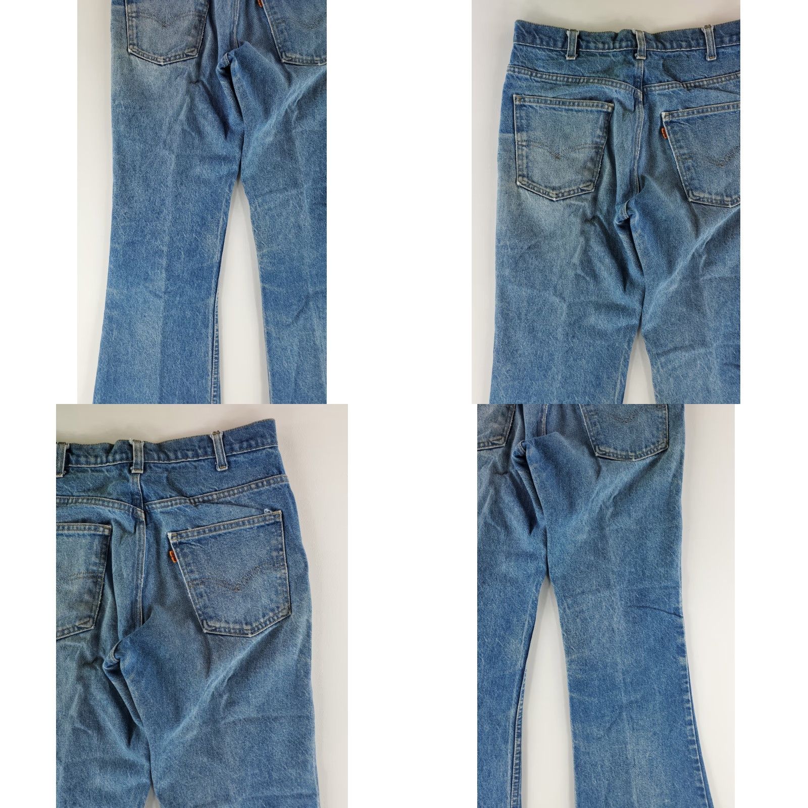 Levi's VINTAGE Levi's 646 Bell Bottoms Jeans Whiskering Talon 42 Mens 33x29 Blue Flared 70s Mens Size US 33 - 9 Thumbnail