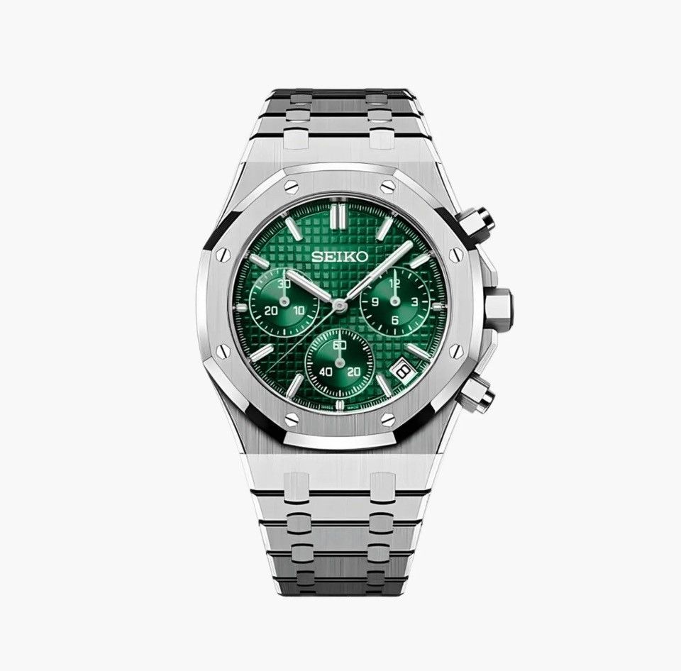 Seiko Mod Seiko Royal Oak Chronograph Watch Size ONE SIZE - 3 Thumbnail