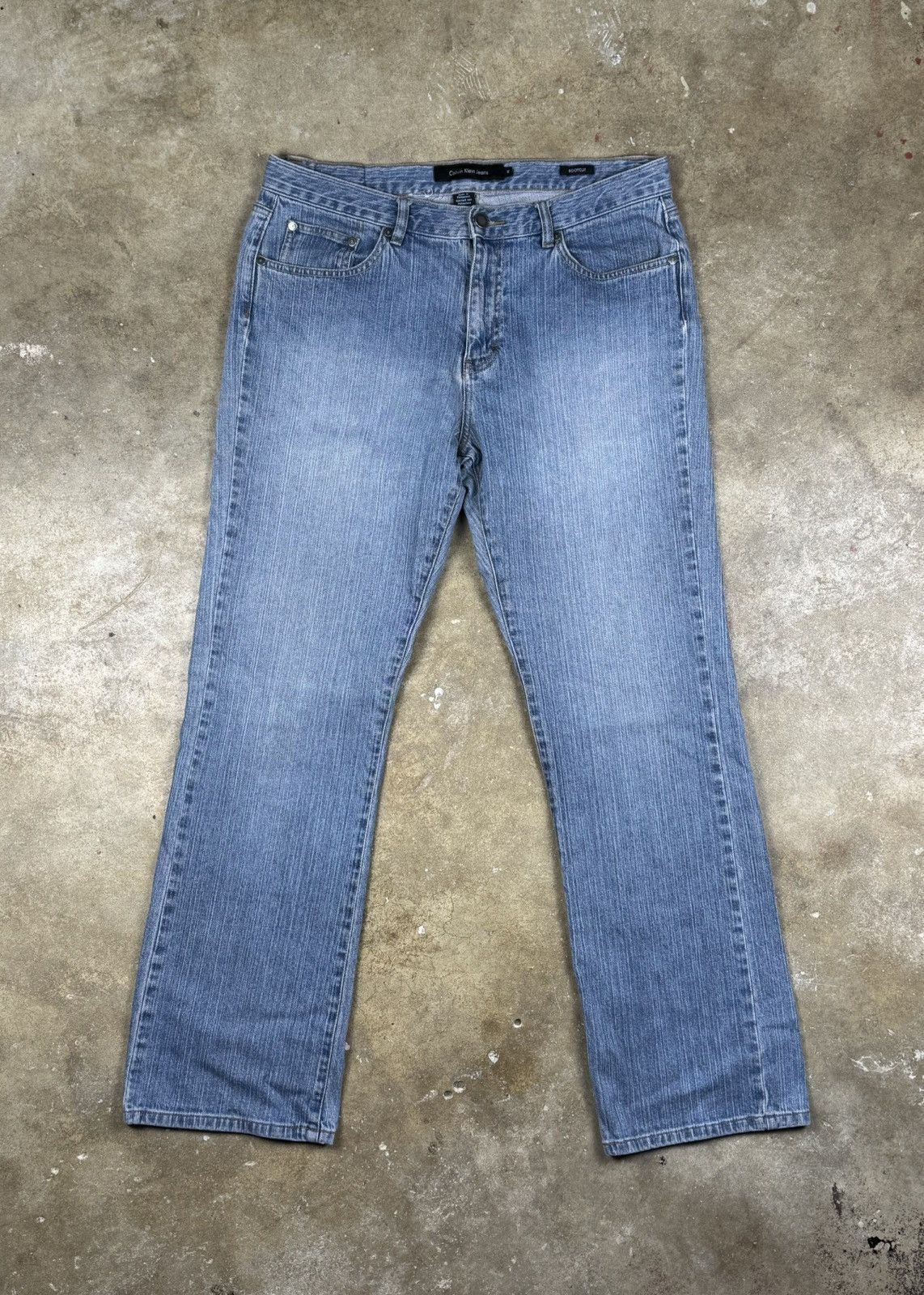 Calvin Klein Y2K Calvin Klein Jeans Bootcut Women’s Size 12 Blue Denim Size 33" - 2 Thumbnail