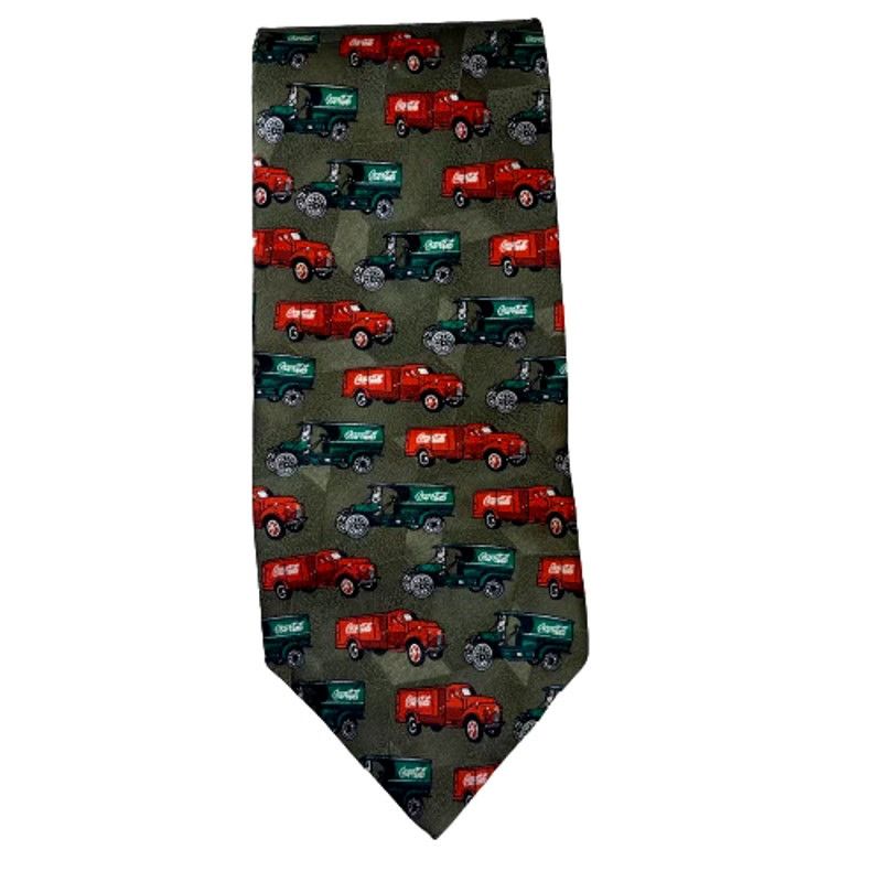 Coca Cola Coca Cola Vintage Delivery Truck Men's Neck Tie Size ONE SIZE - 1 Thumbnail