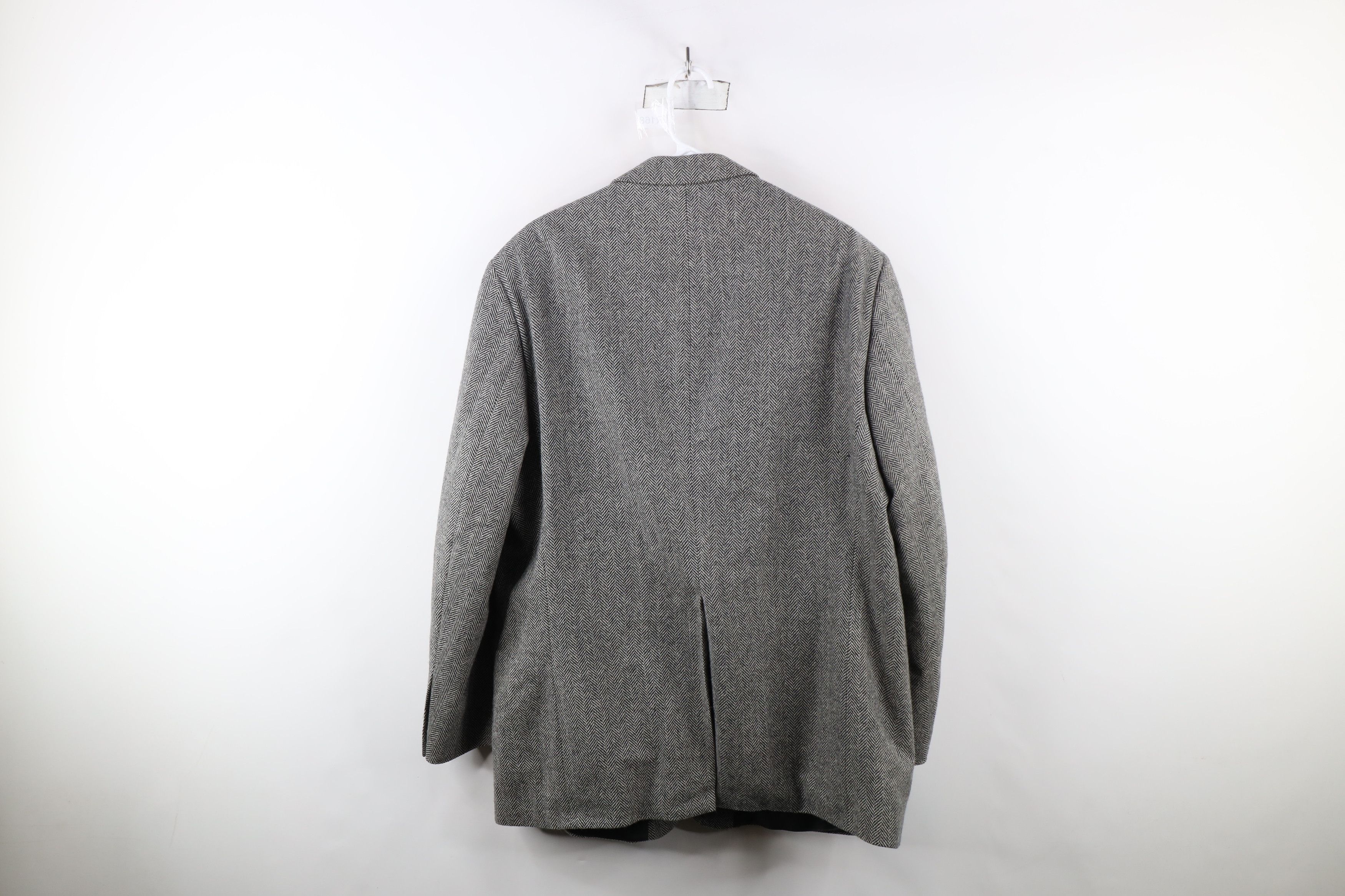 Vintage Vintage 90s Streetwear Herringbone Coat Blazer Jacket USA Size US XL / EU 56 / 4 - 14 Thumbnail
