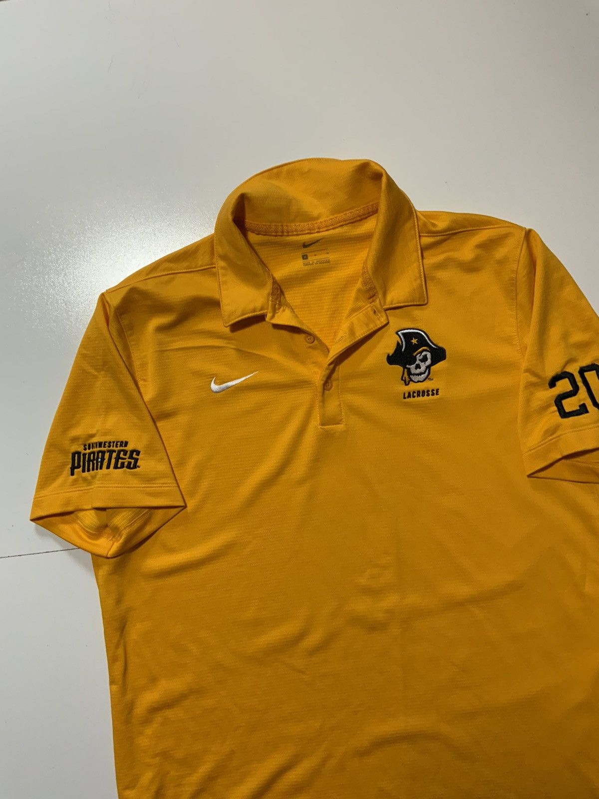 Nike Nike Southwestern University Pirates Lacrosse Polo Shirt Size US M / EU 48-50 / 2 - 3 Thumbnail