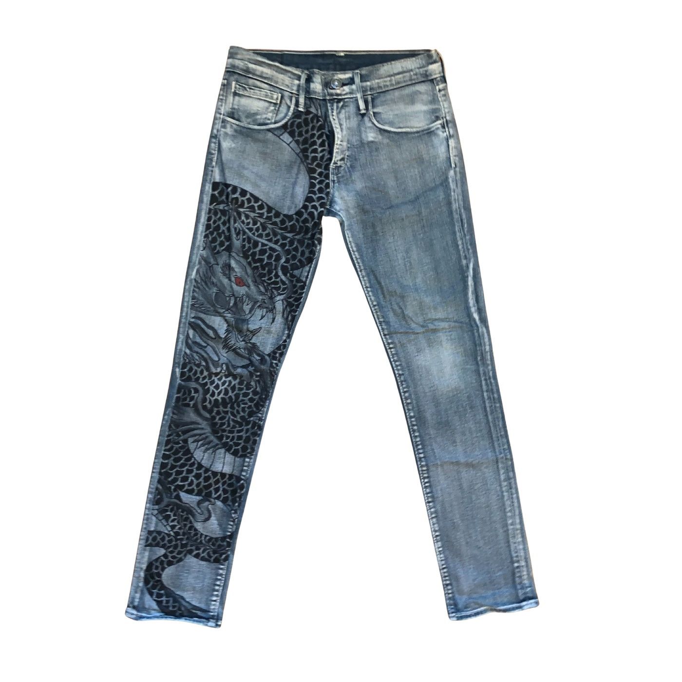 Levi's Levi’s 511 Handcukk Custom Painted Jeans Mens 32x34 1 of 1 Size US 32 / EU 48 - 1 Thumbnail