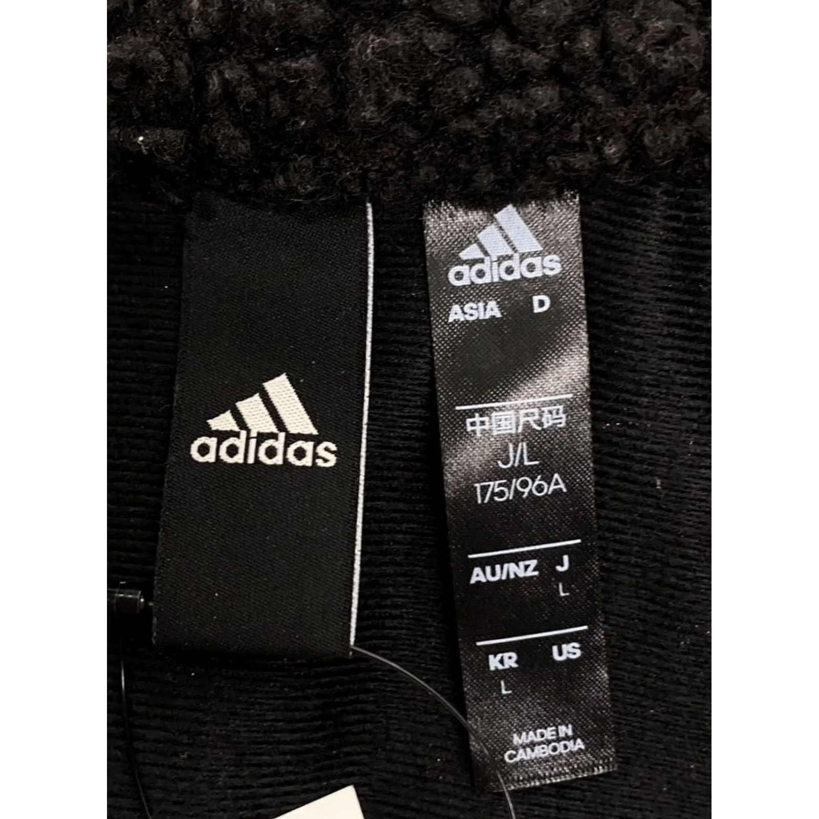 Adidas adidas GE0388 Men's Jacket Black L Polyester Full Zip Used Size US L / EU 52-54 / 3 - 3 Thumbnail