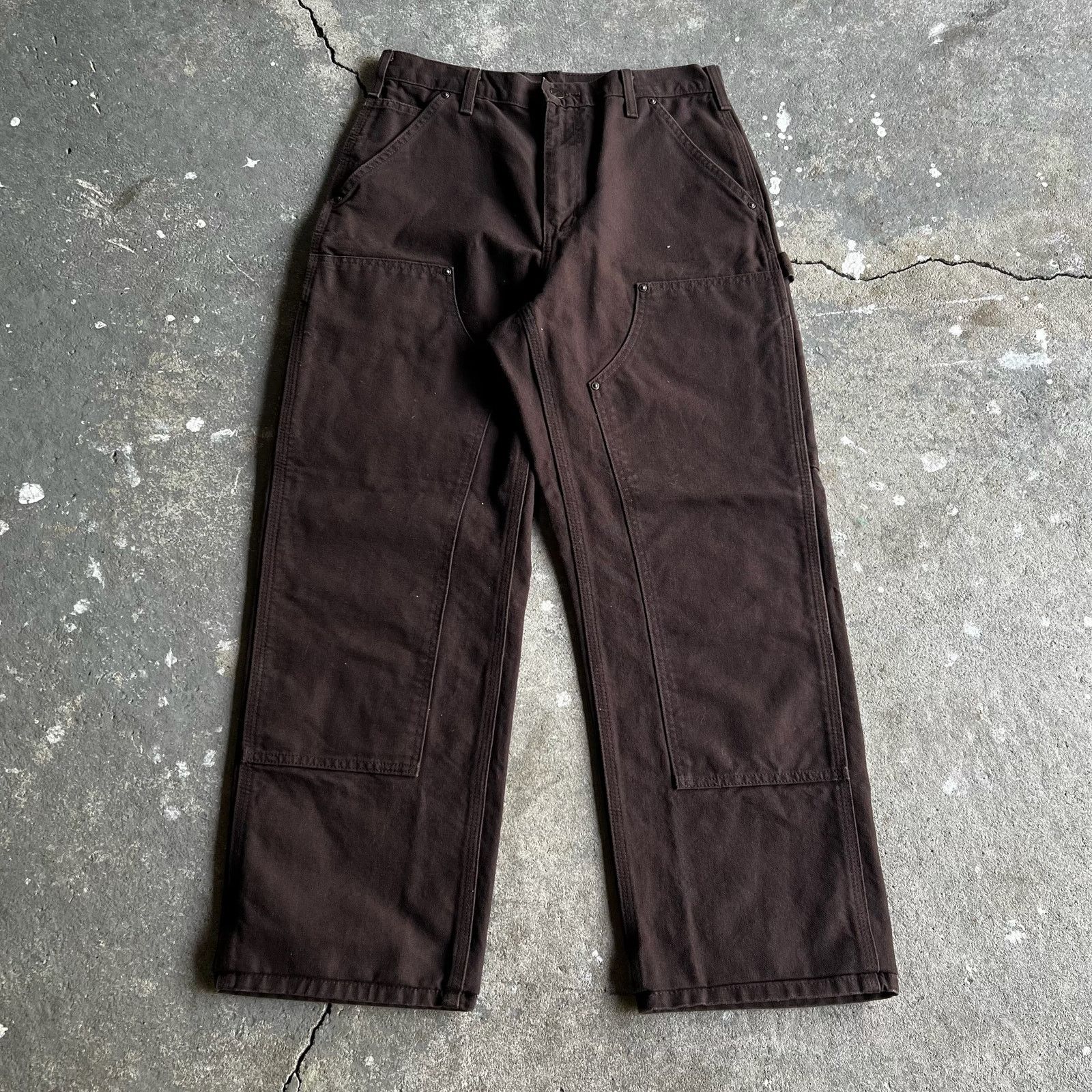 Carhartt × Vintage Carhartt brown double knee work wear carpenter pants Size US 29 - 1 Thumbnail