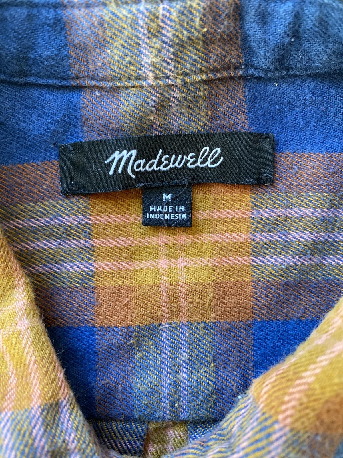 Madewell × Vintage Madewell Vintage Flannel Shirt 100% Cotton Sz M Size US M / EU 48-50 / 2 - 3 Thumbnail
