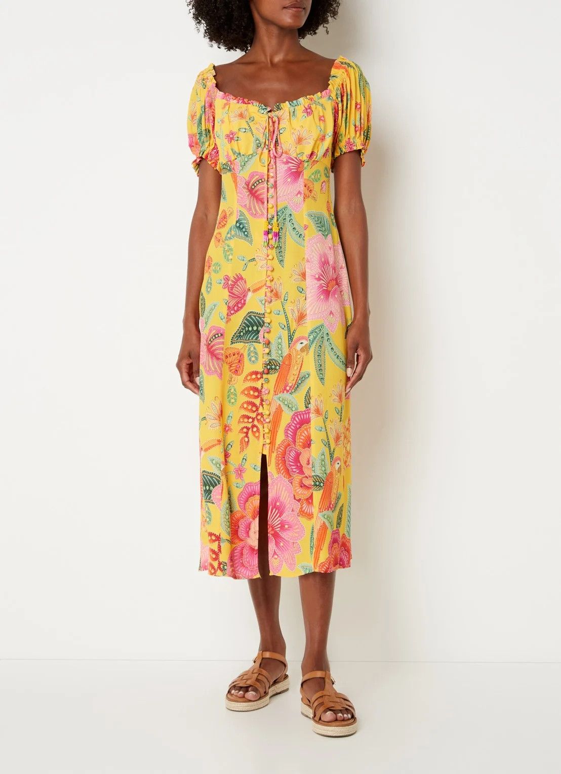 Farm Rio FARM Rio Dress Size L / US 10 / IT 46 - 1 Thumbnail