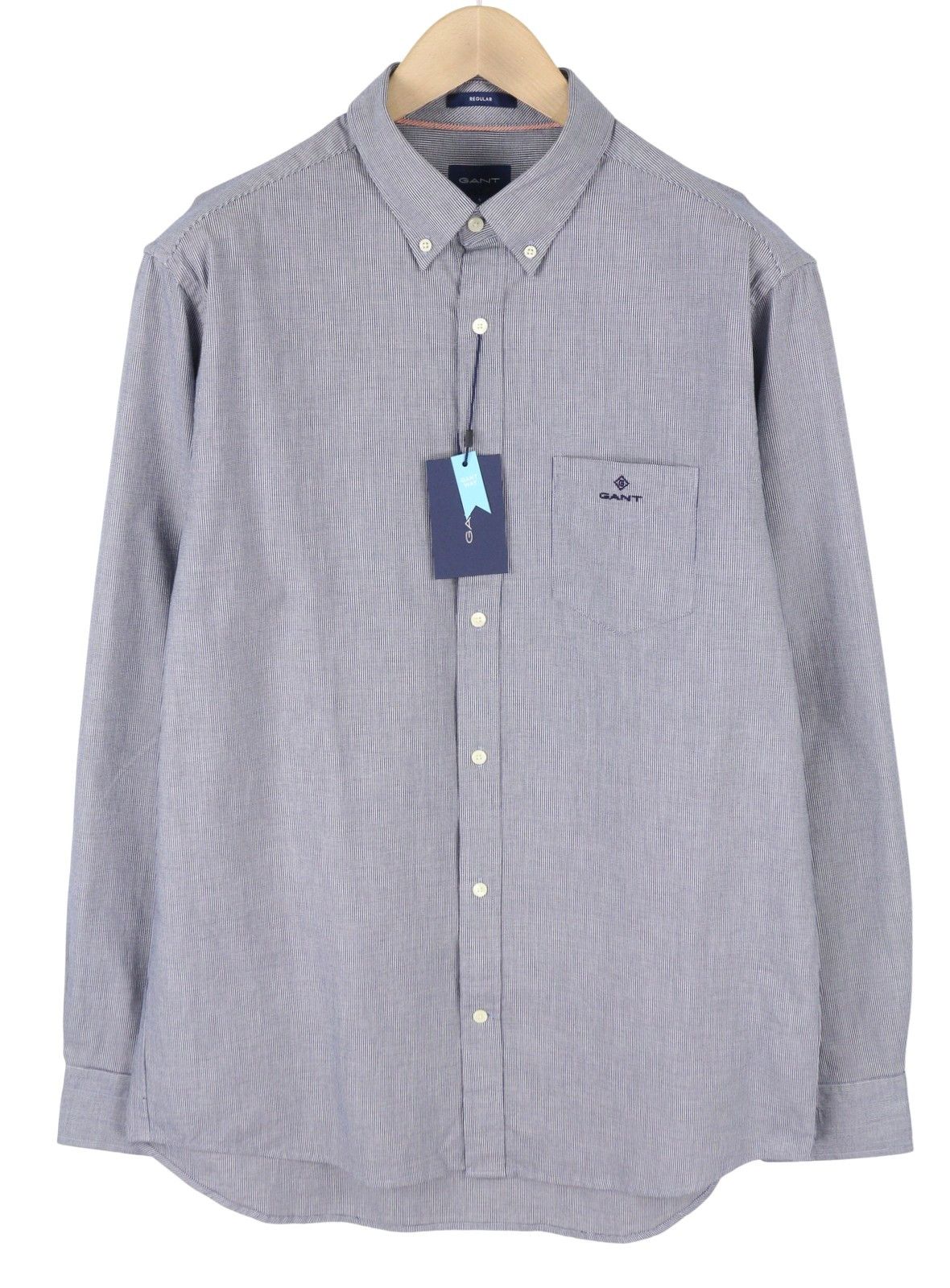 Gant REG TEXTURE L Persian Blue Button-Down Patch Pocket 87517 Size US L / EU 52-54 / 3 - 1 Thumbnail