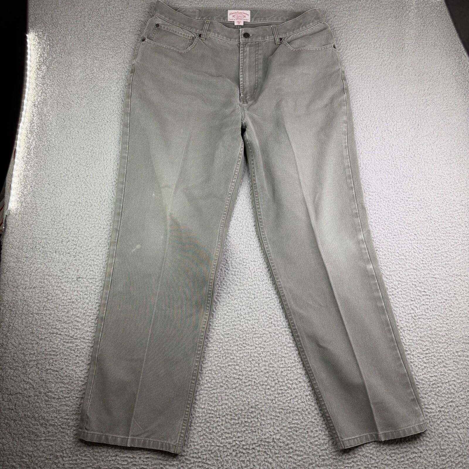Filson CC Filson Cotton Denim Gray Jeans Men's 38x31 Relaxed Fit Size US 38 / EU 54 - 3 Thumbnail