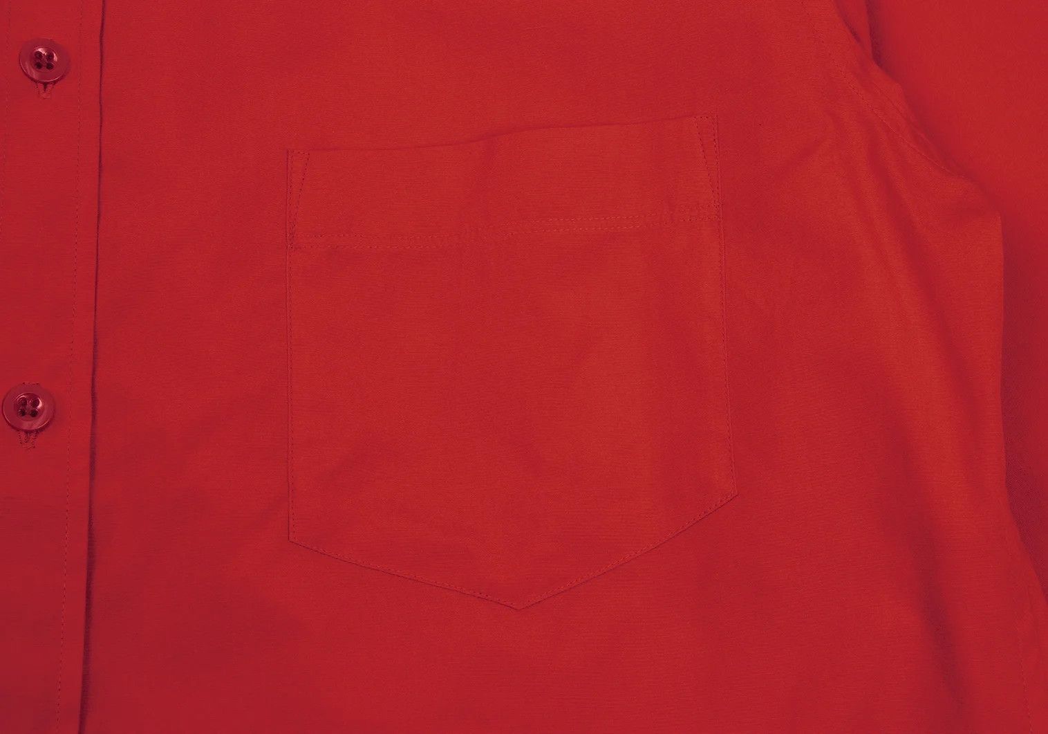 Yohji Yamamoto Yohji Yamamoto Cotton Asymmetrical Collar Shirt Red 3 Size US L / EU 52-54 / 3 - 6 Thumbnail