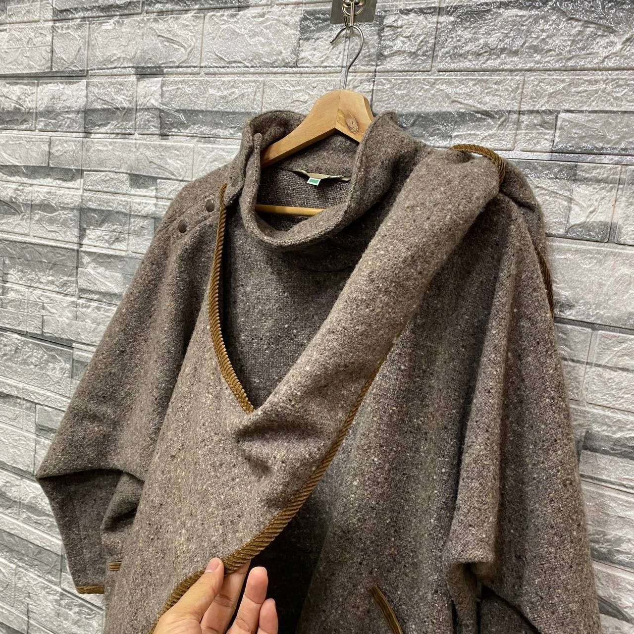 Japanese Brand YOHJI YAMAMOTO STYLE BOBBIE BROOKS N.YORK SCARF COAT WOOL Size US M / EU 48-50 / 2 - 13 Thumbnail