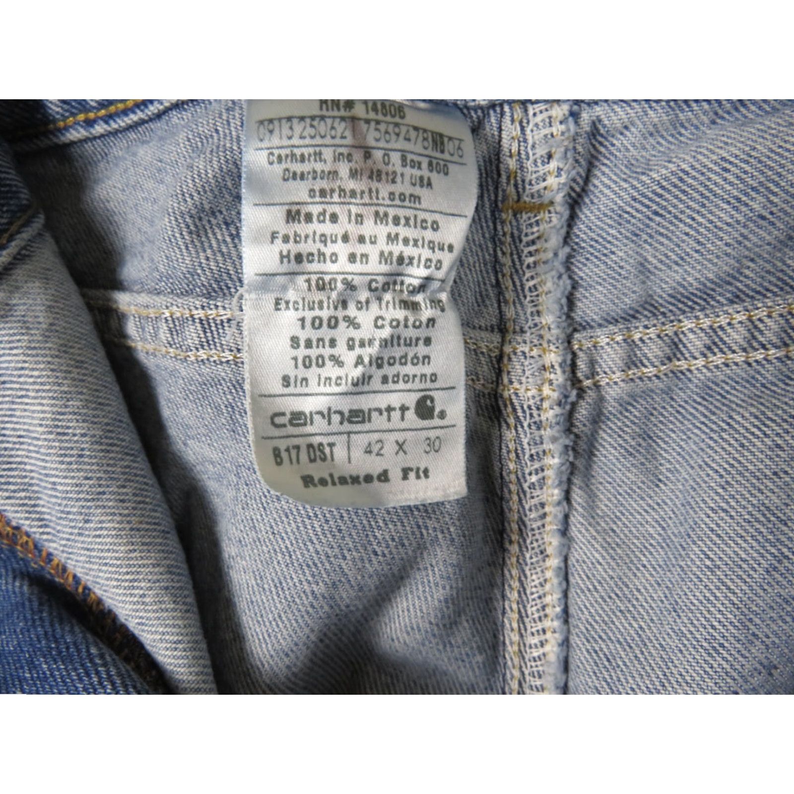 Carhartt Carhartt Denim Jeans 42X30 Relaxed Fit Jeans Men Regular 42 Blue Denim Tapered 30in N/A Size US 42 / EU 58 - 5 Thumbnail