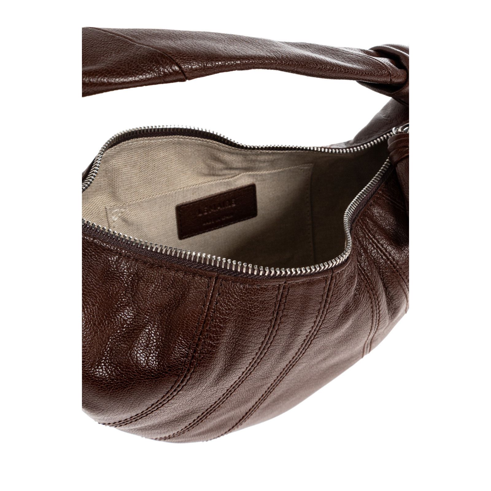 Lemaire Lemaire Mini Fortune Croissant Brown Top Handle Bag New & Au Size ONE SIZE - 4 Thumbnail