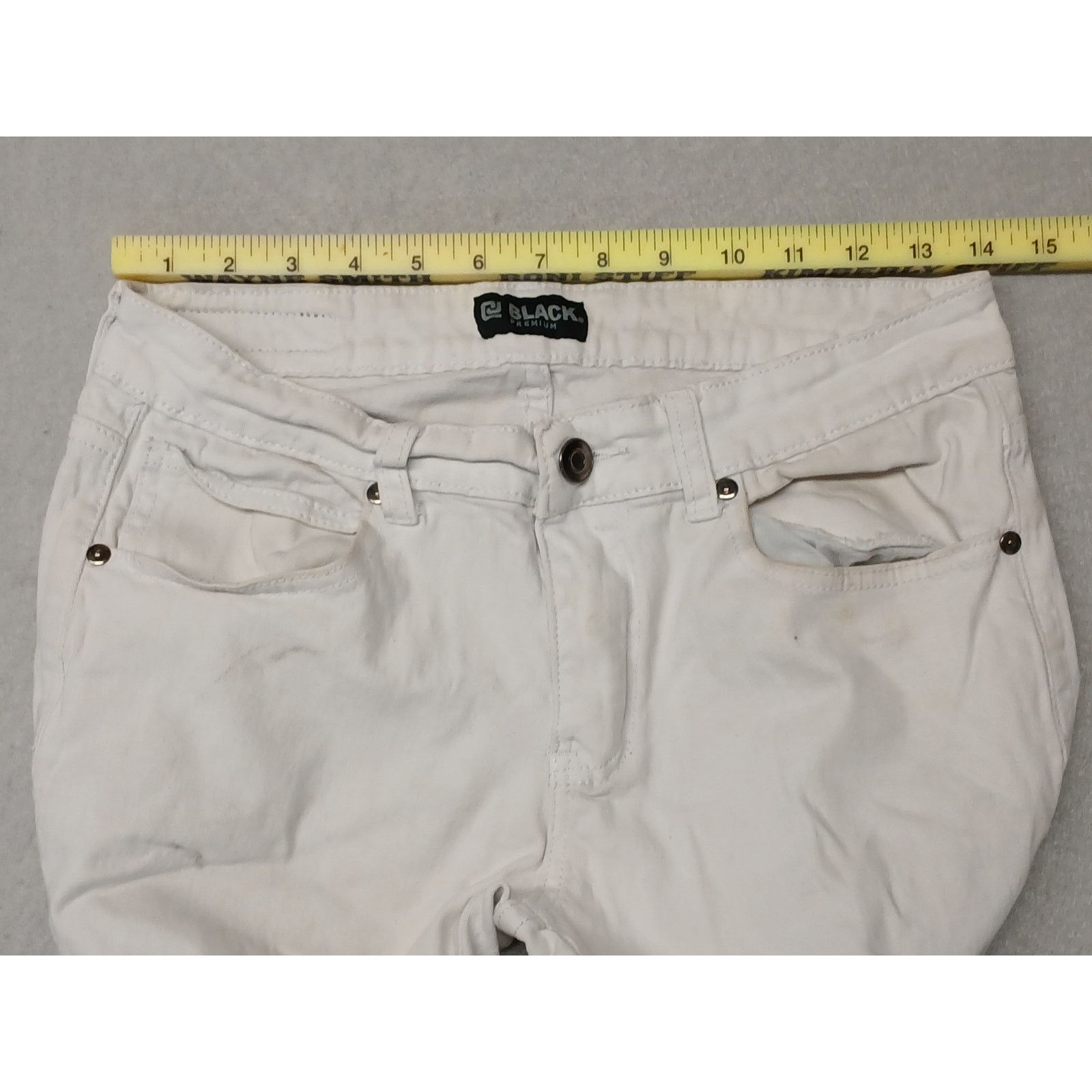 Other Black (30x30) White Rugged Skinny Flex Stretch Jeans Size US 30 / EU 46 - 4 Thumbnail