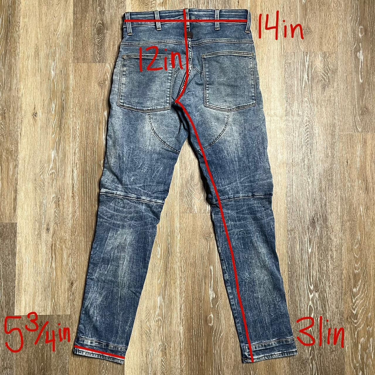 G-Star gstar moto knee zip jeans Size US 29 - 2 Thumbnail