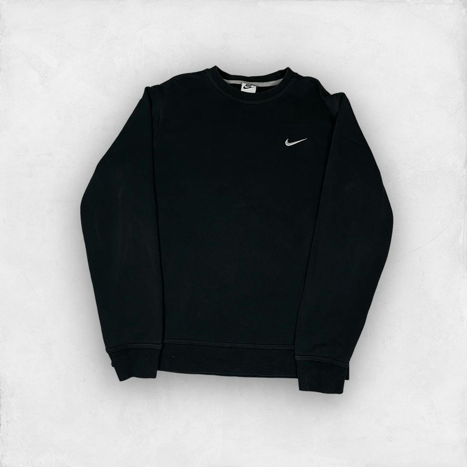 Nike Nike Men's Black Swoosh Logo Fleece Lined Sweatshirt Large Size US L / EU 52-54 / 3 - 1 Thumbnail