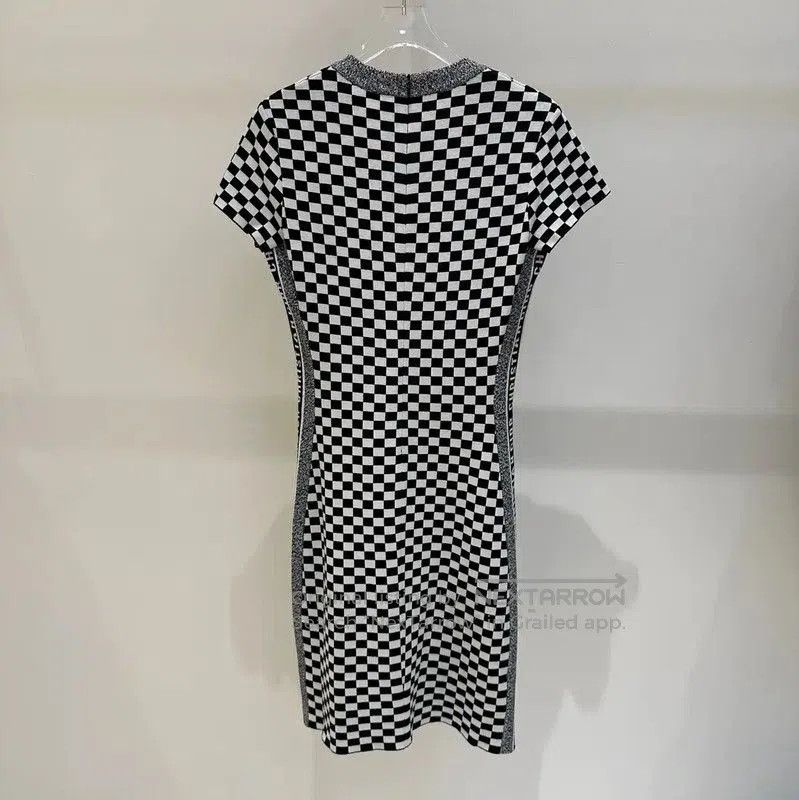 Thom Browne Thom Browne Black Checkered Bodycon Dress . Size S / US 4 / IT 40 - 4 Thumbnail