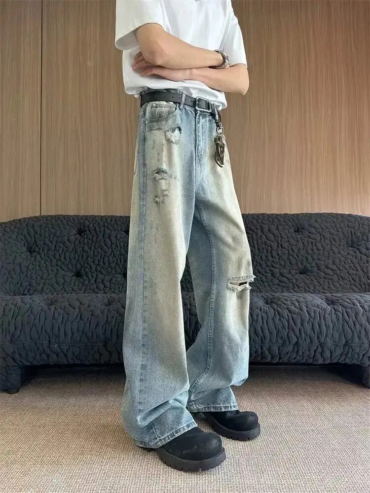 Japanese Brand High street retro ripped jeans Size US 32 / EU 48 - 1 Thumbnail