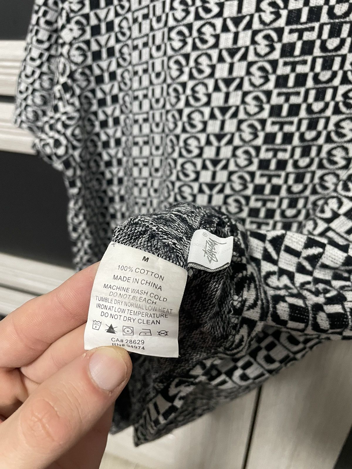 Stussy Rare Stussy Jacquard Check Crew Tee Streetwear T Shirt Y2K Size US M / EU 48-50 / 2 - 12 Thumbnail