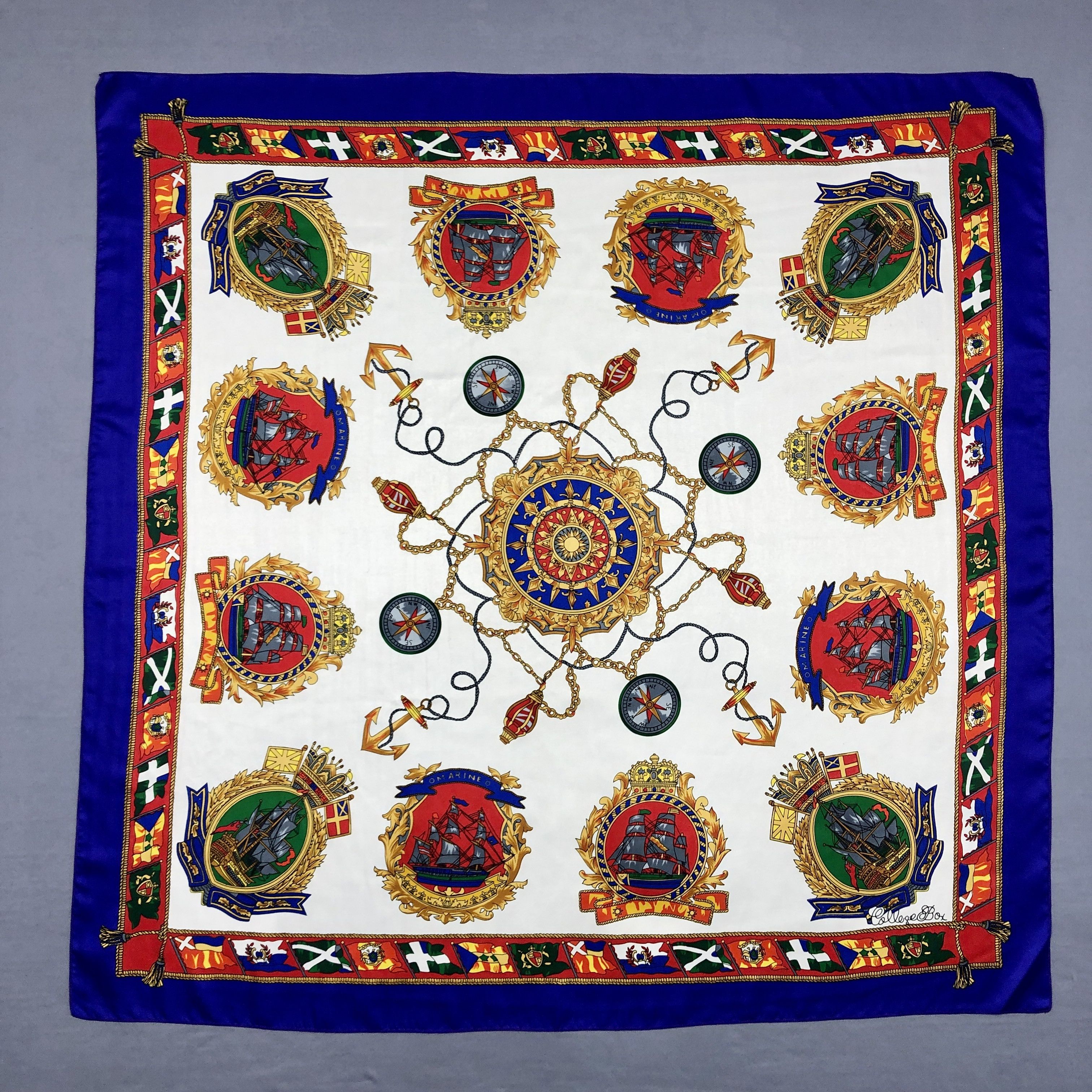 Other × Vintage Vintage Gianni Bagiotti SILK Scarf Twill Stole Wraps Scarves Size ONE SIZE - 1 Thumbnail