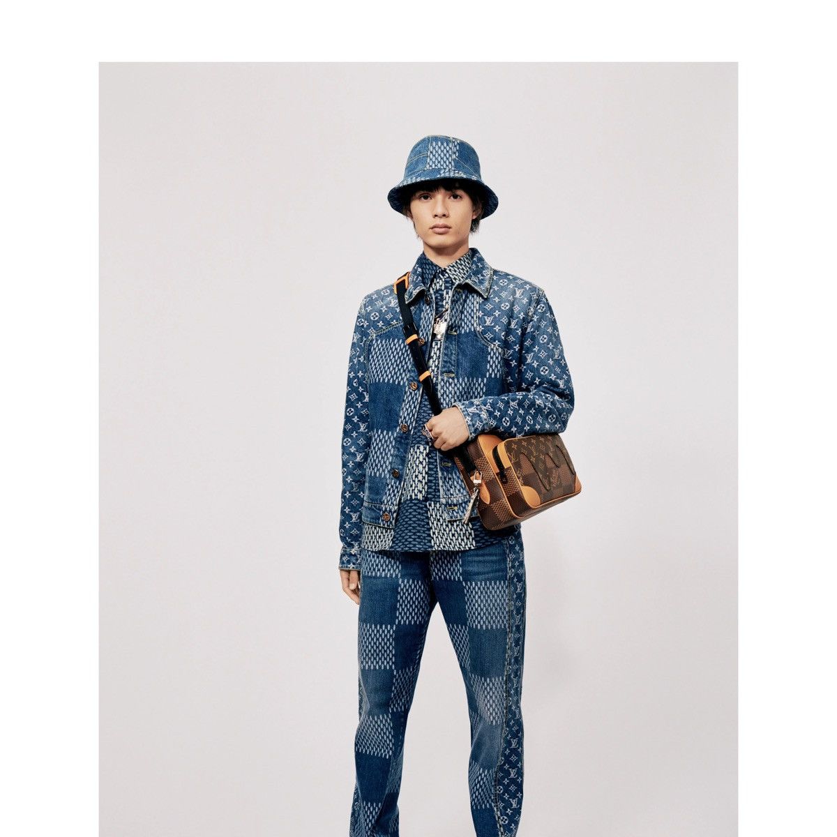 Louis Vuitton Louis Vuitton x Nigo Denim Jacket Sz. 44 | Grailed