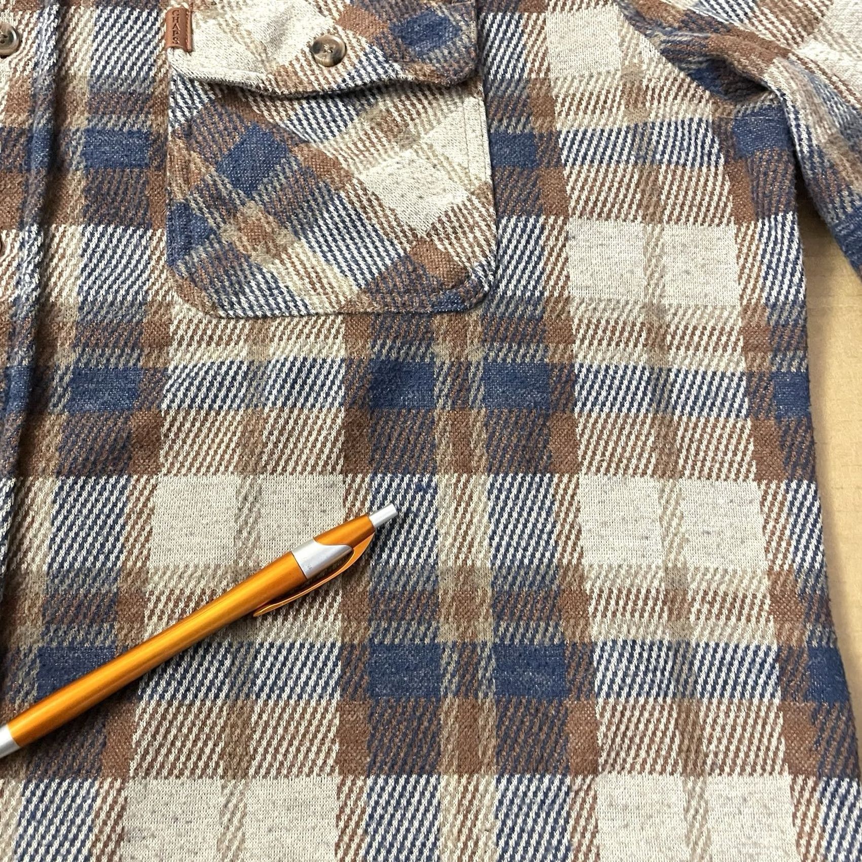 Chaps Chaps Ralph Lauren Long Sleeve Button-Down Shirt Adult Large Plaid Brown Mens Size US L / EU 52-54 / 3 - 2 Thumbnail