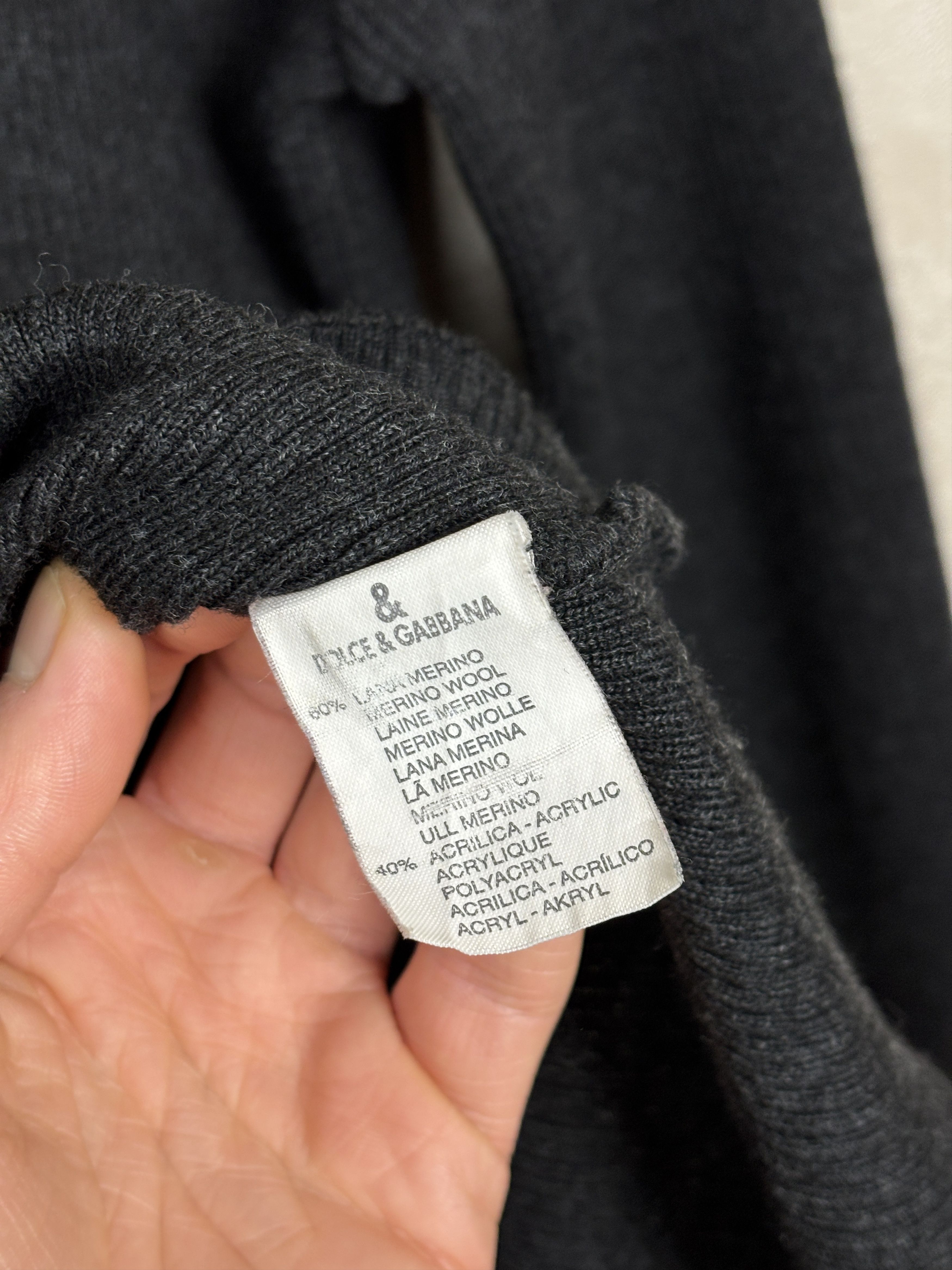 Dolce & Gabbana Vintage D&G Dolce & Gabbana Zip Ribbed Sweater Wool Blend Size US M / EU 48-50 / 2 - 12 Thumbnail